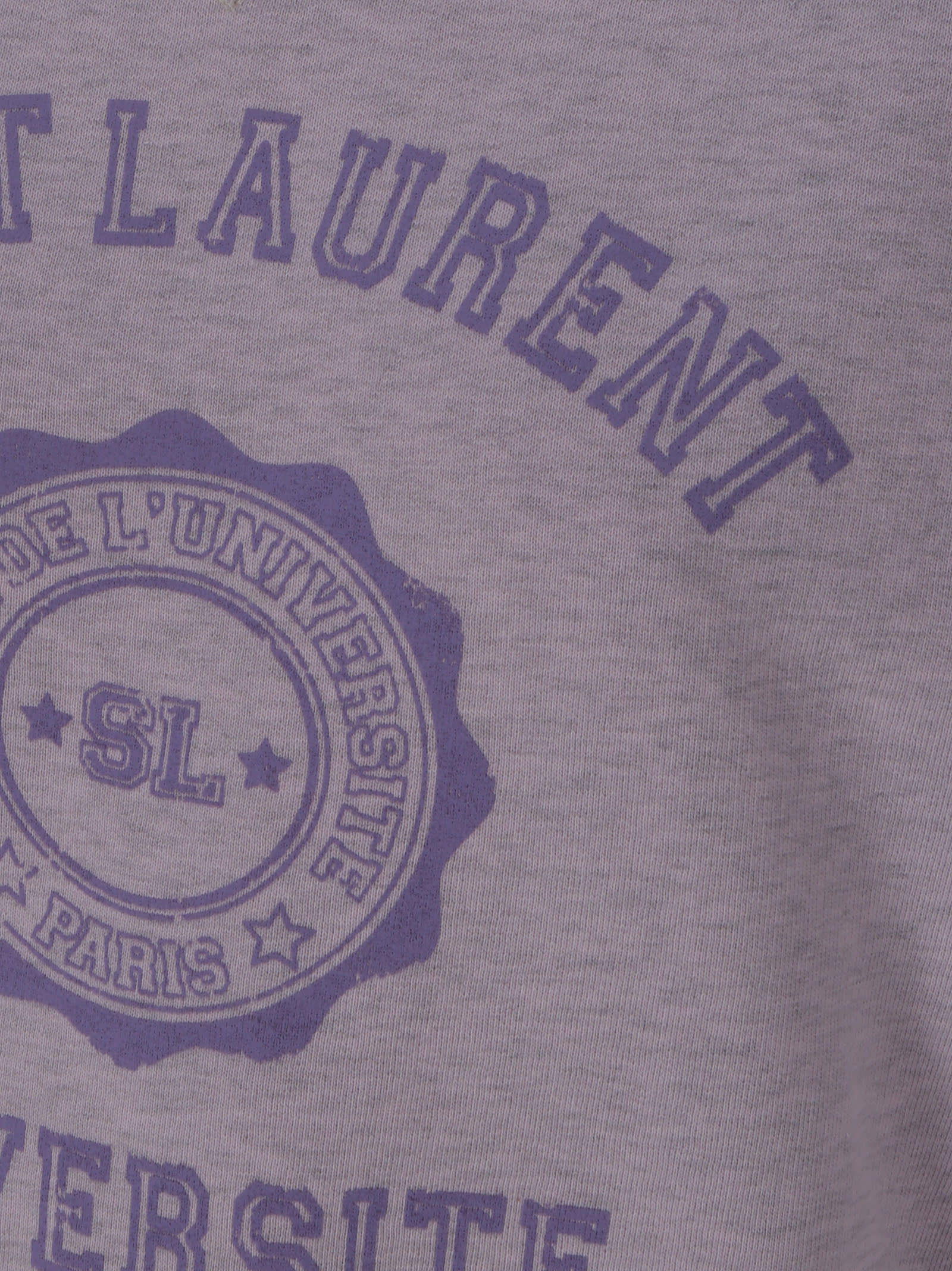 Shop Saint Laurent Sweatshirt In Lilac
