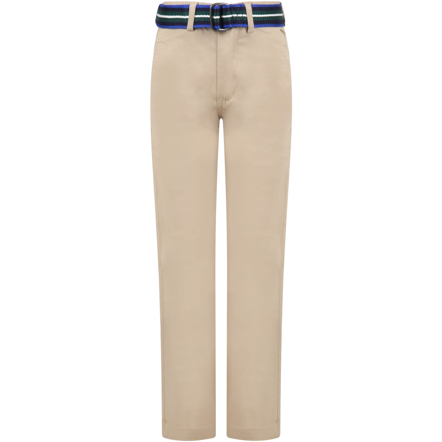 Ralph Lauren Kids' Elegant Beige Trouser For Boy