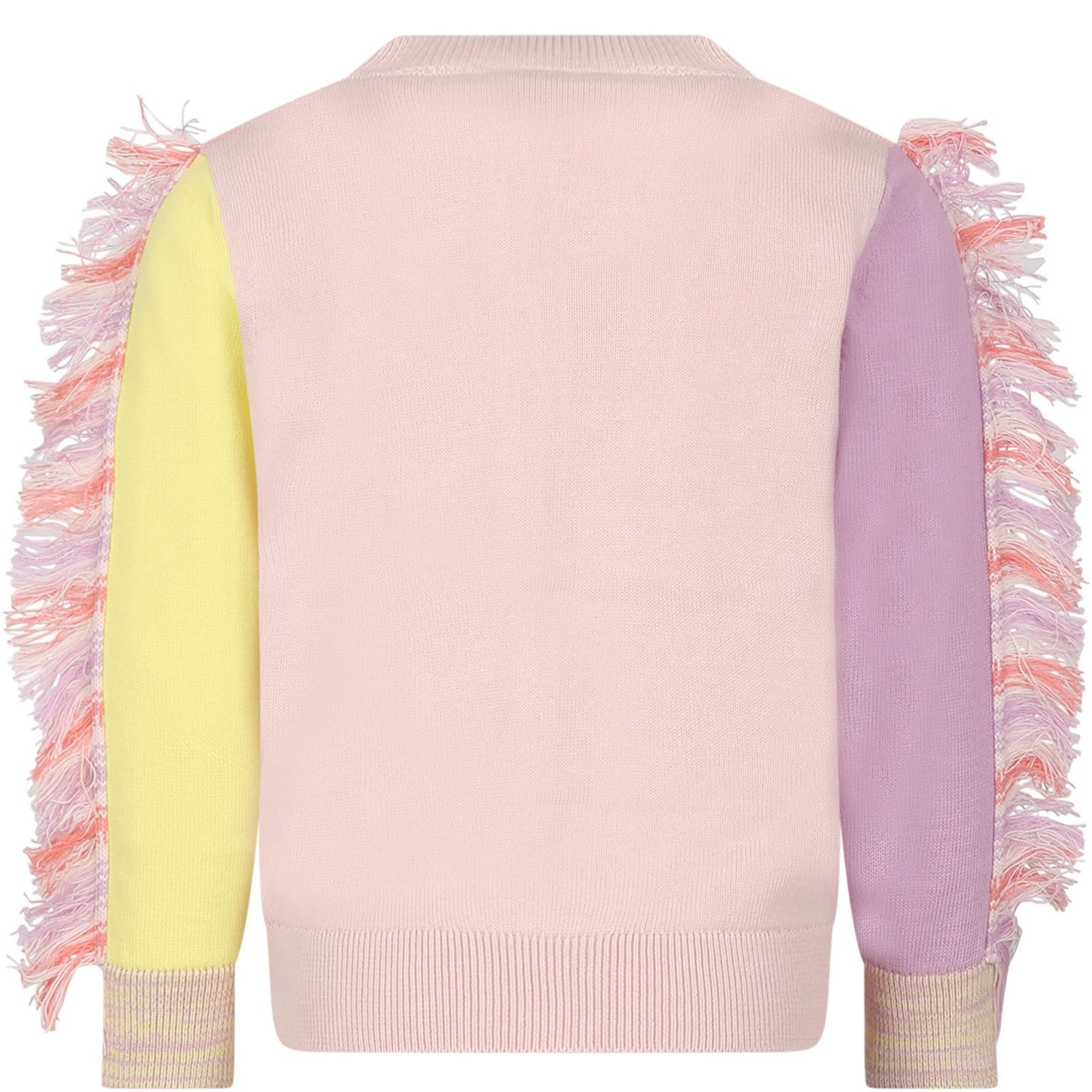 Shop Stella Mccartney Multicolor Sweater For Girl With Unicorn
