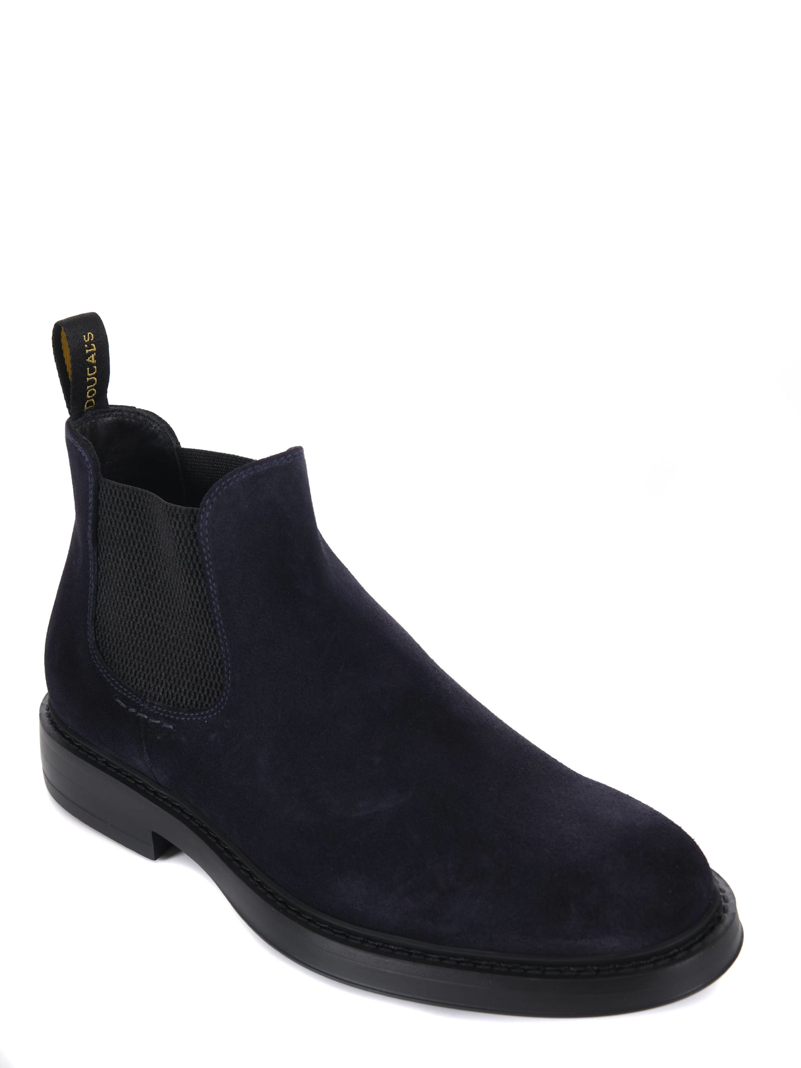 Shop Doucal's Doucals Suede Ankle Boots In Blue