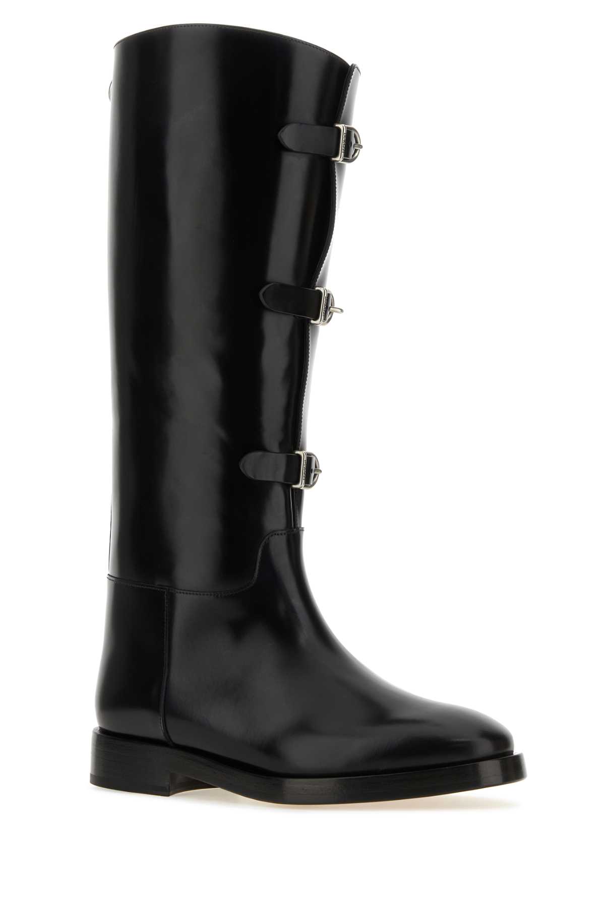 Shop Durazzi Milano Black Leather Boots