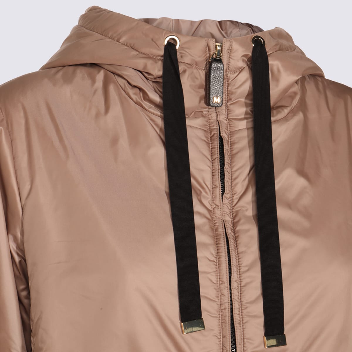 Max Mara The Cube Beige Greenh Down Jacket In Neutral