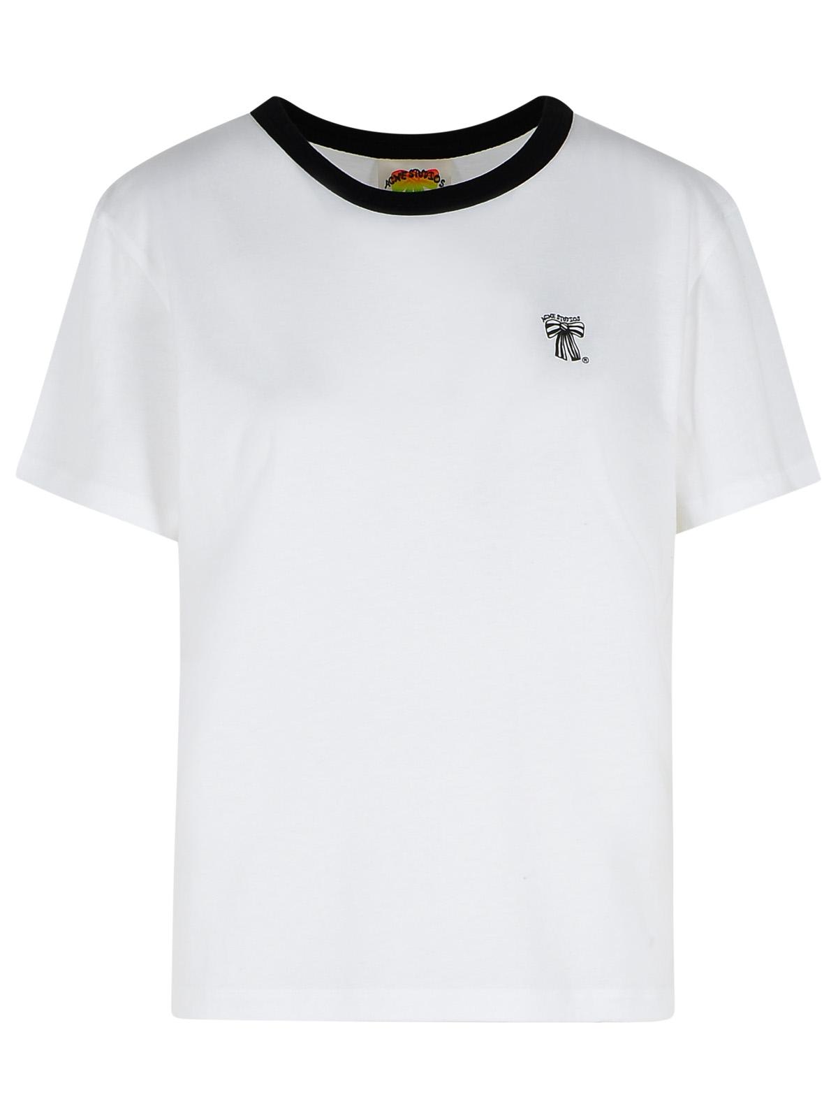 White Cotton Blend T-shirt