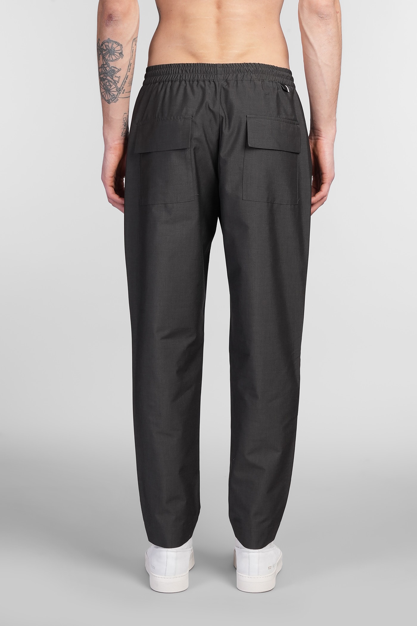 Low Brand George Pants In Grey Wool In Grey