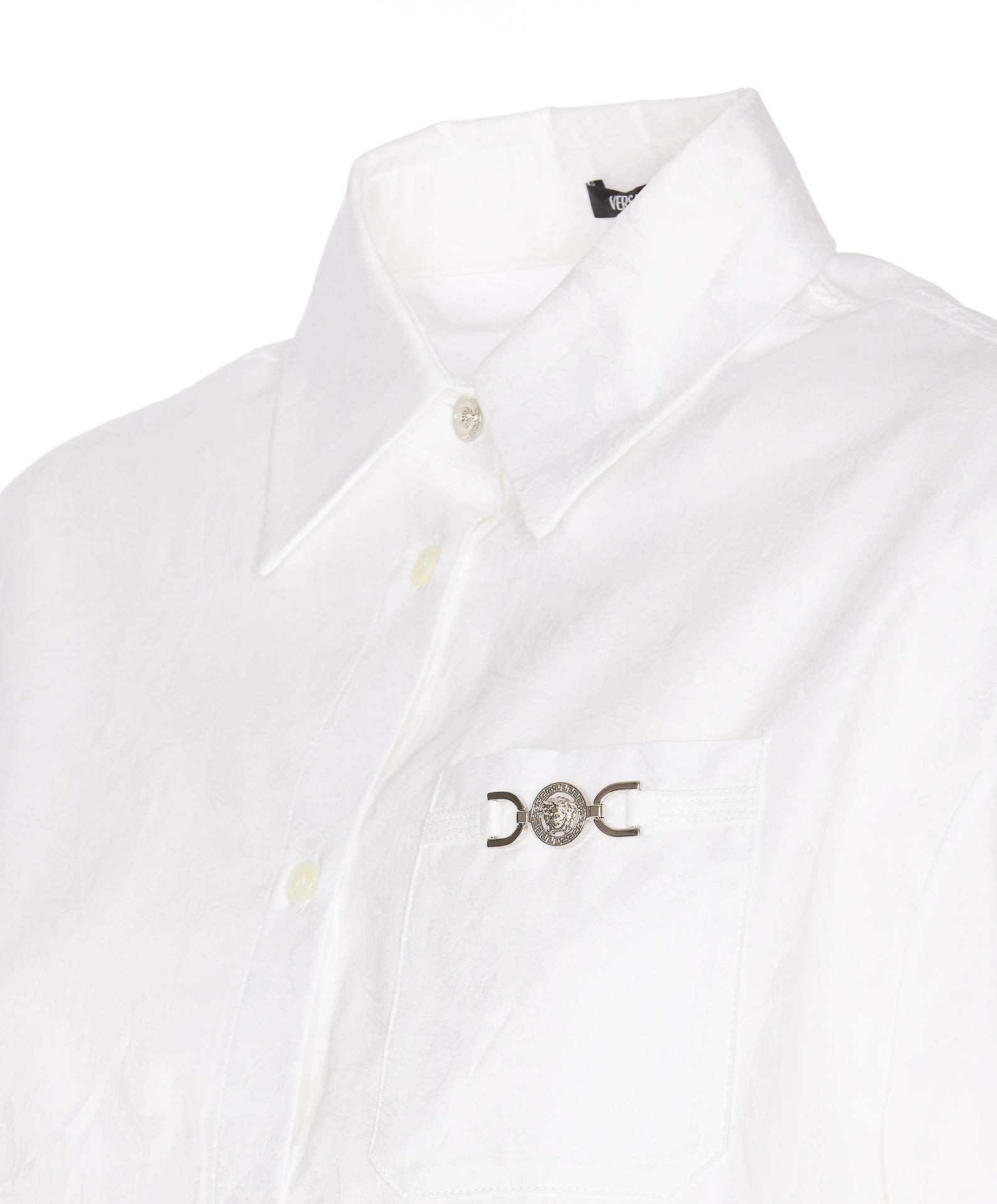 Shop Versace Informal Shirt Baroque In White
