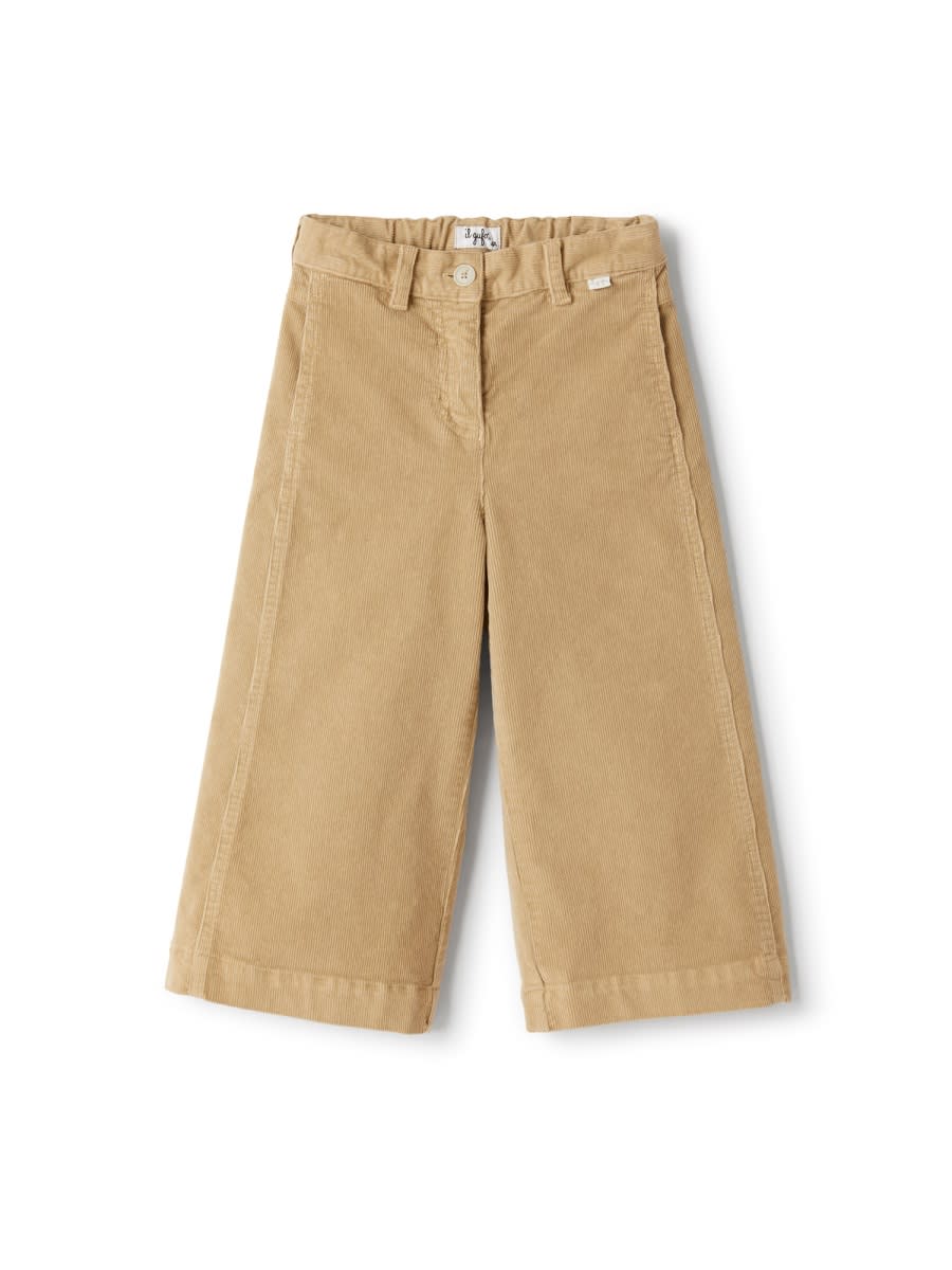 Il Gufo Kids' Capri Pants In Ivory