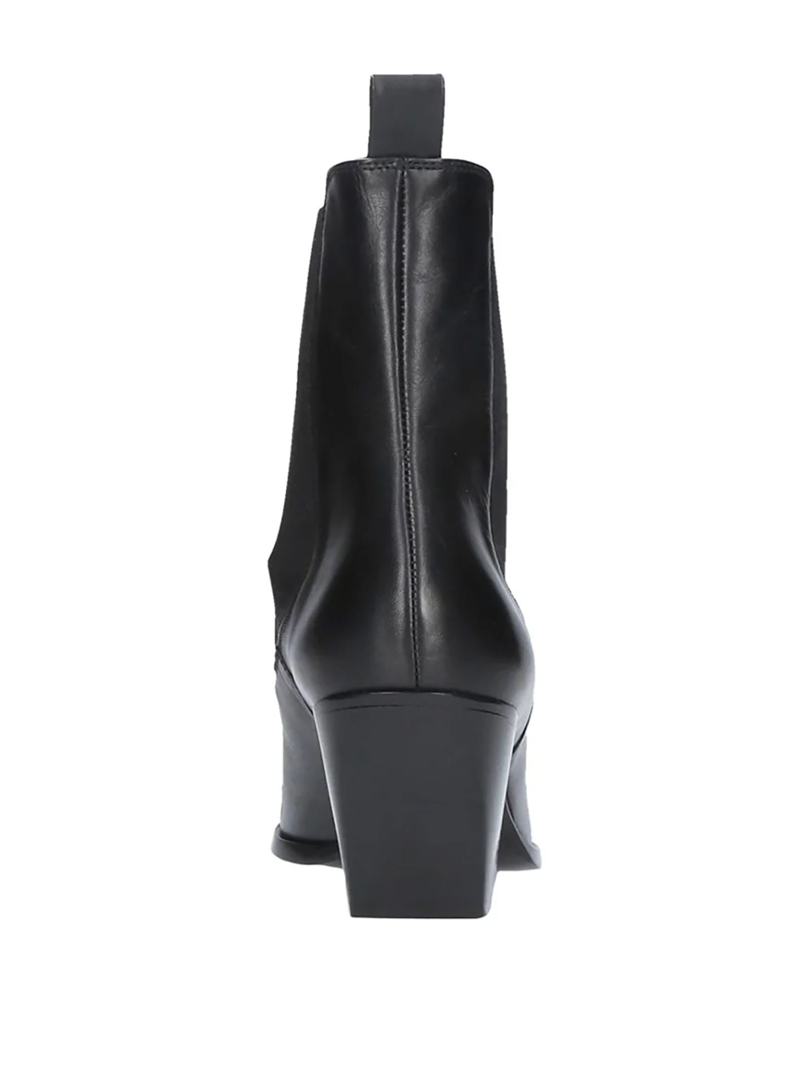 Shop Elena Iachi Black Beatles Texan Ankle Boot