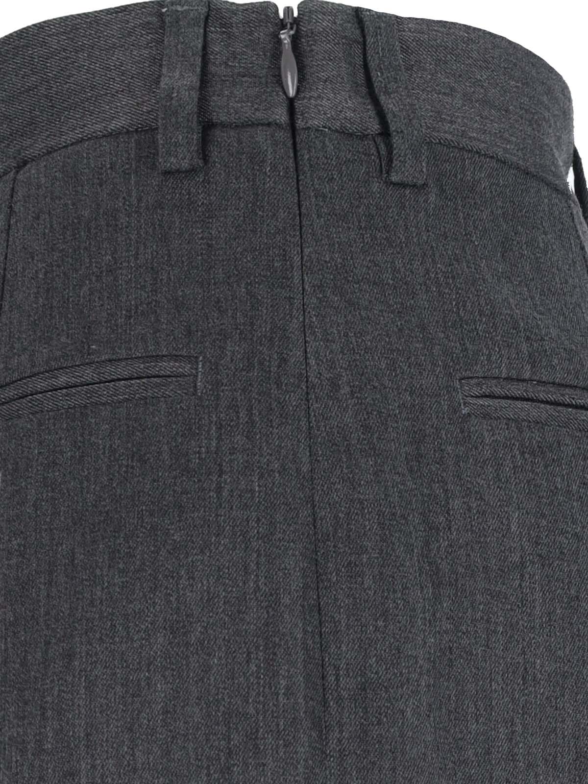 Mm6 Maison Margiela Mm6 By Maison Margiela High-waisted Tailored Pants With Wide Leg In Gray