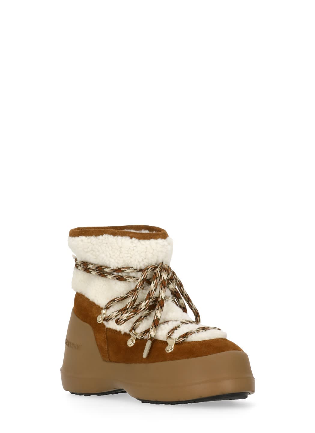 Moon Boot Luna Boot Shearling Boots In Brown