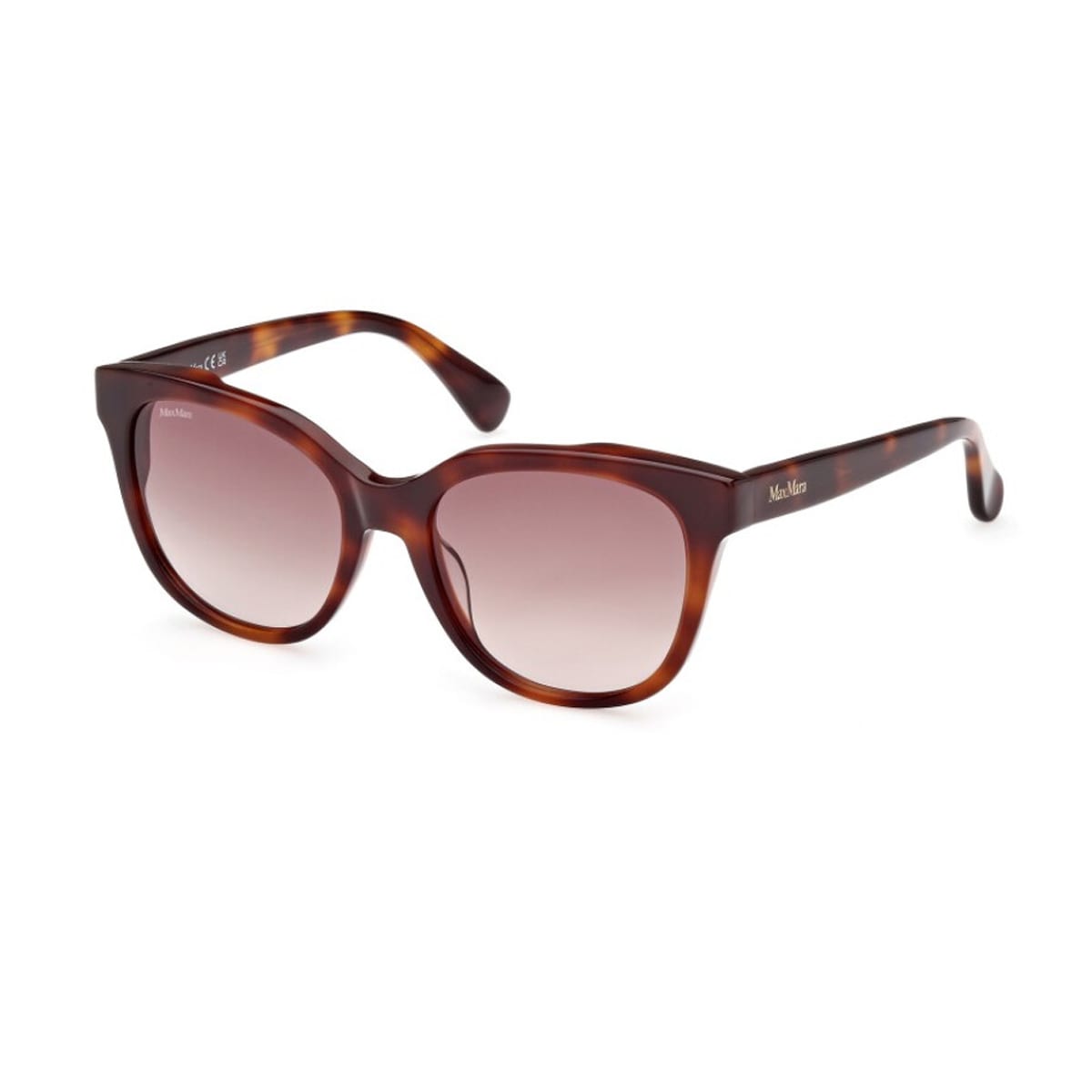 Shop Max Mara Mm0068 52f Sunglasses In Marrone