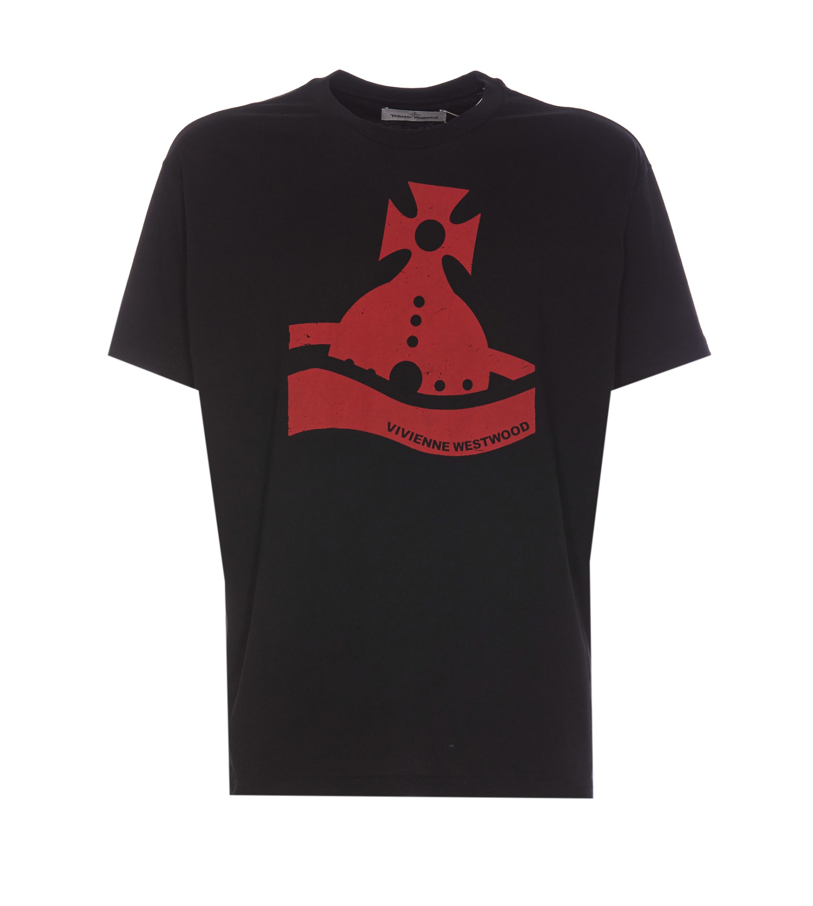 Shop Vivienne Westwood Sunken Orb Classic T-shirt In Black