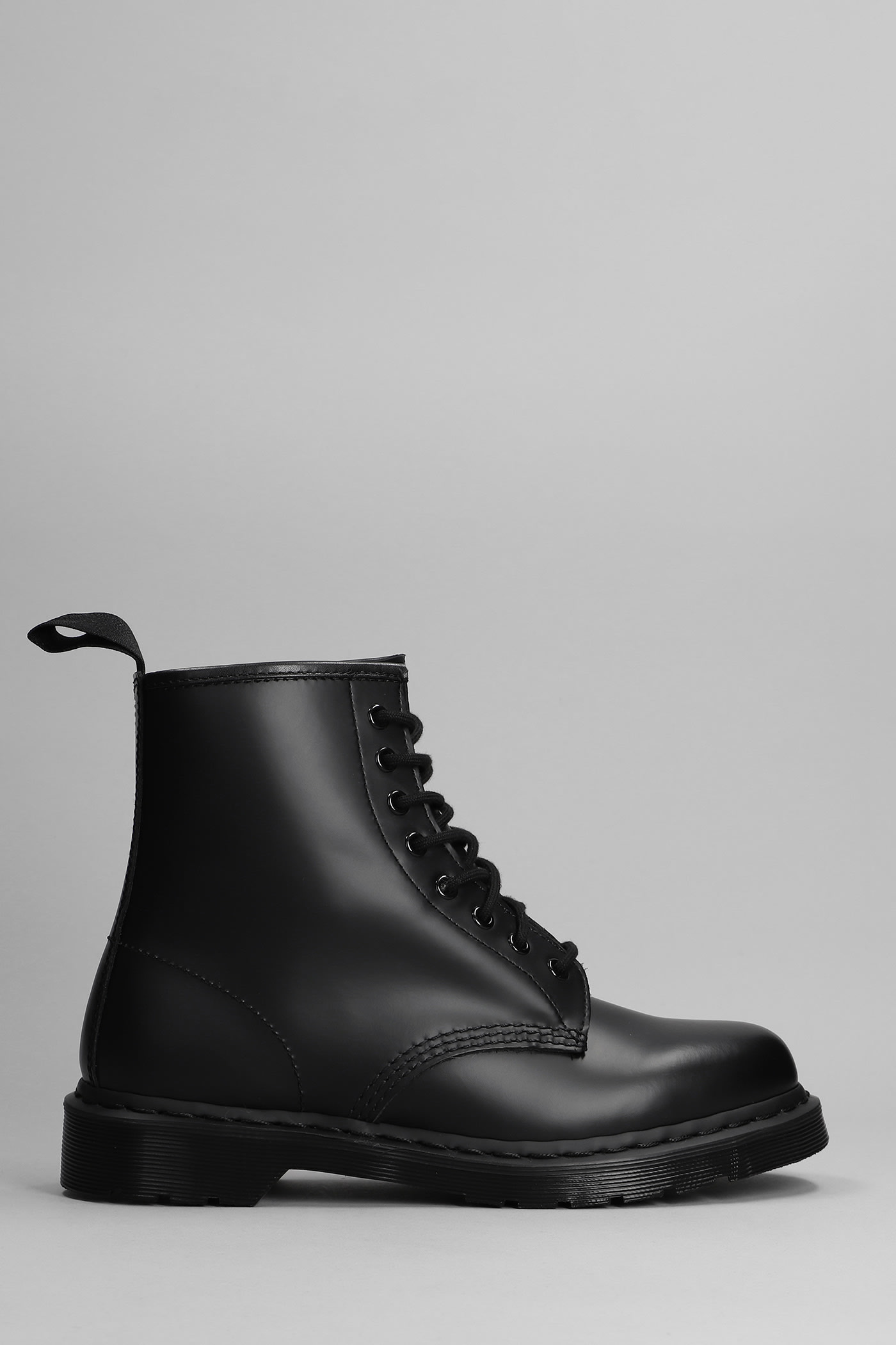 Dr. Martens 1460 Combat Boots In Black Leather
