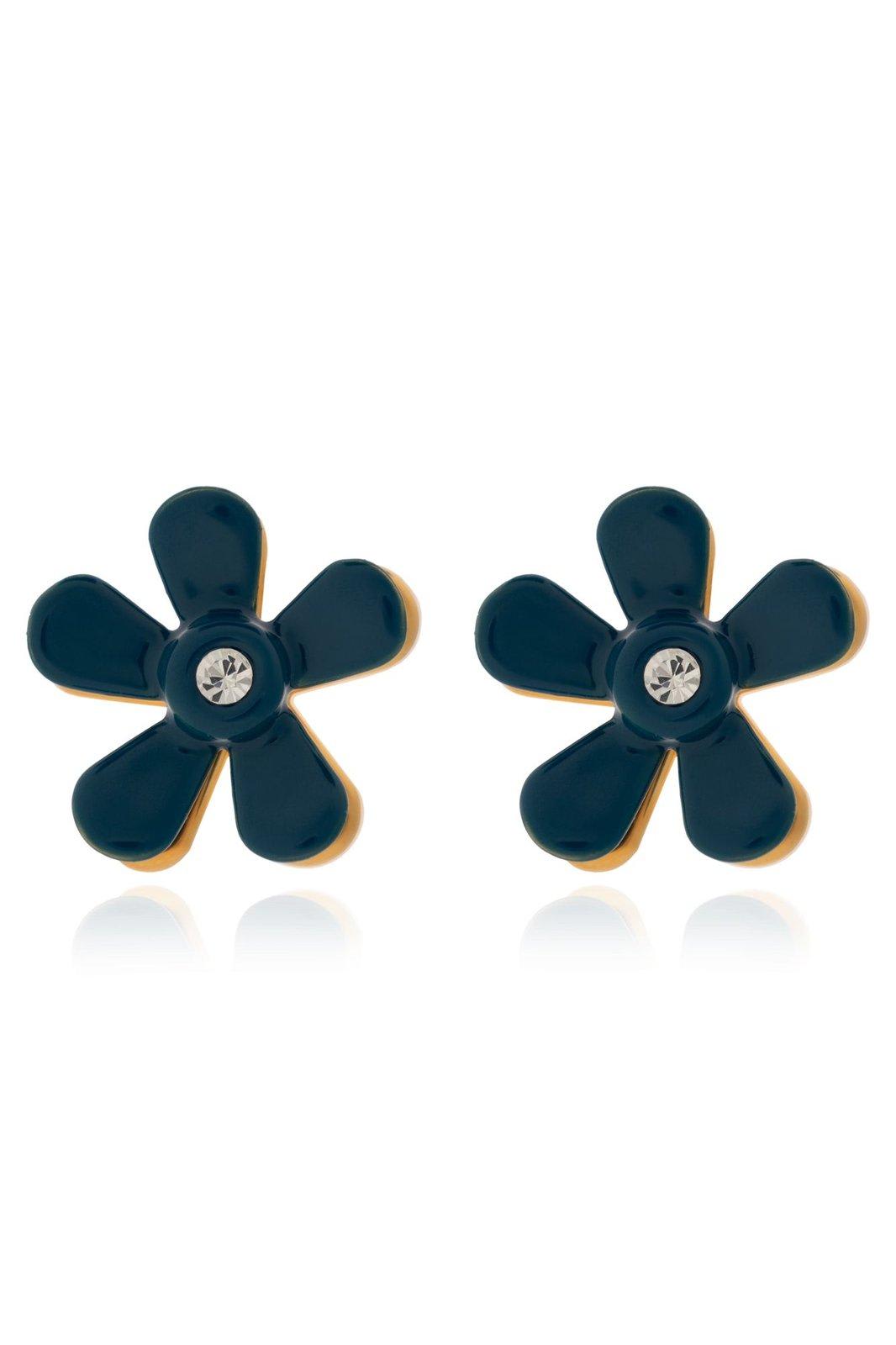 Layered Flower Stud Earrings