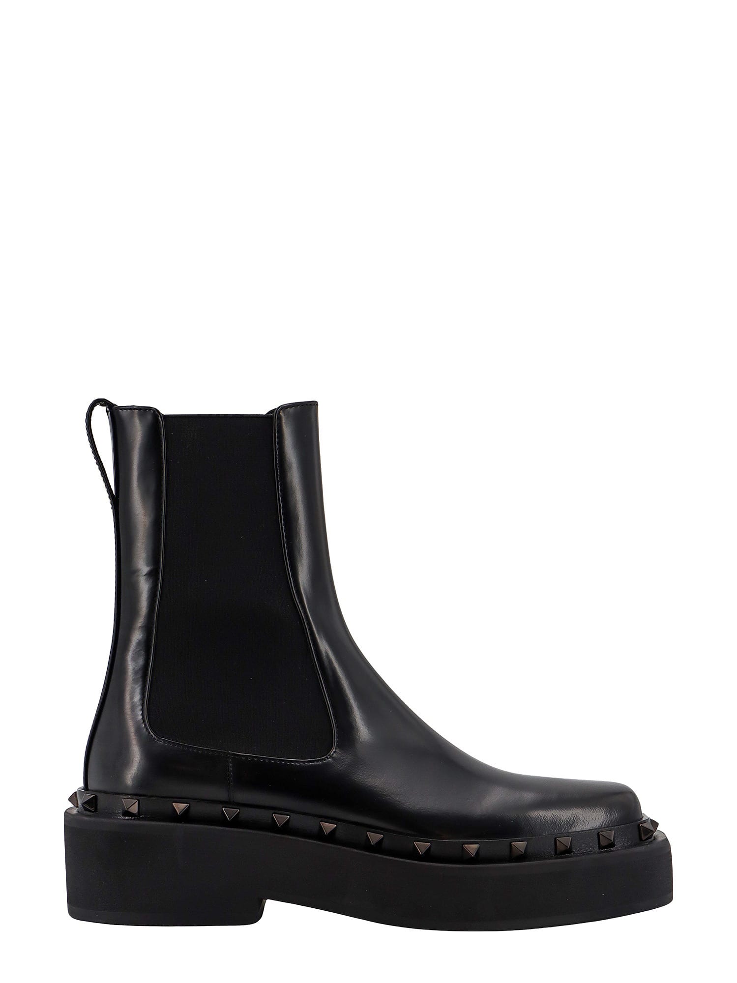 Shop Valentino Rockstud M-way Ankle Boots In Black