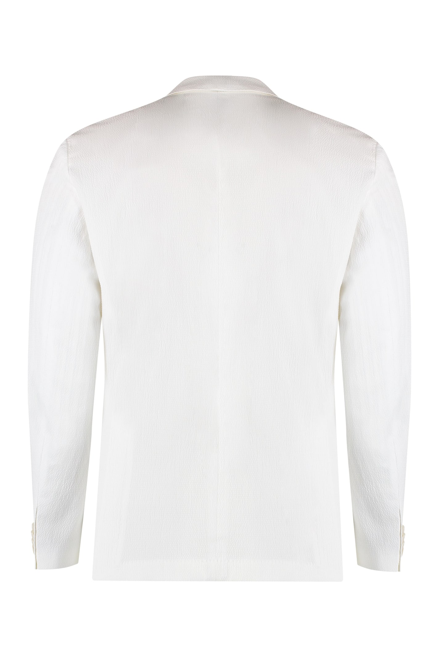 Shop Hugo Boss Single-breasted Two-button Jacket In White