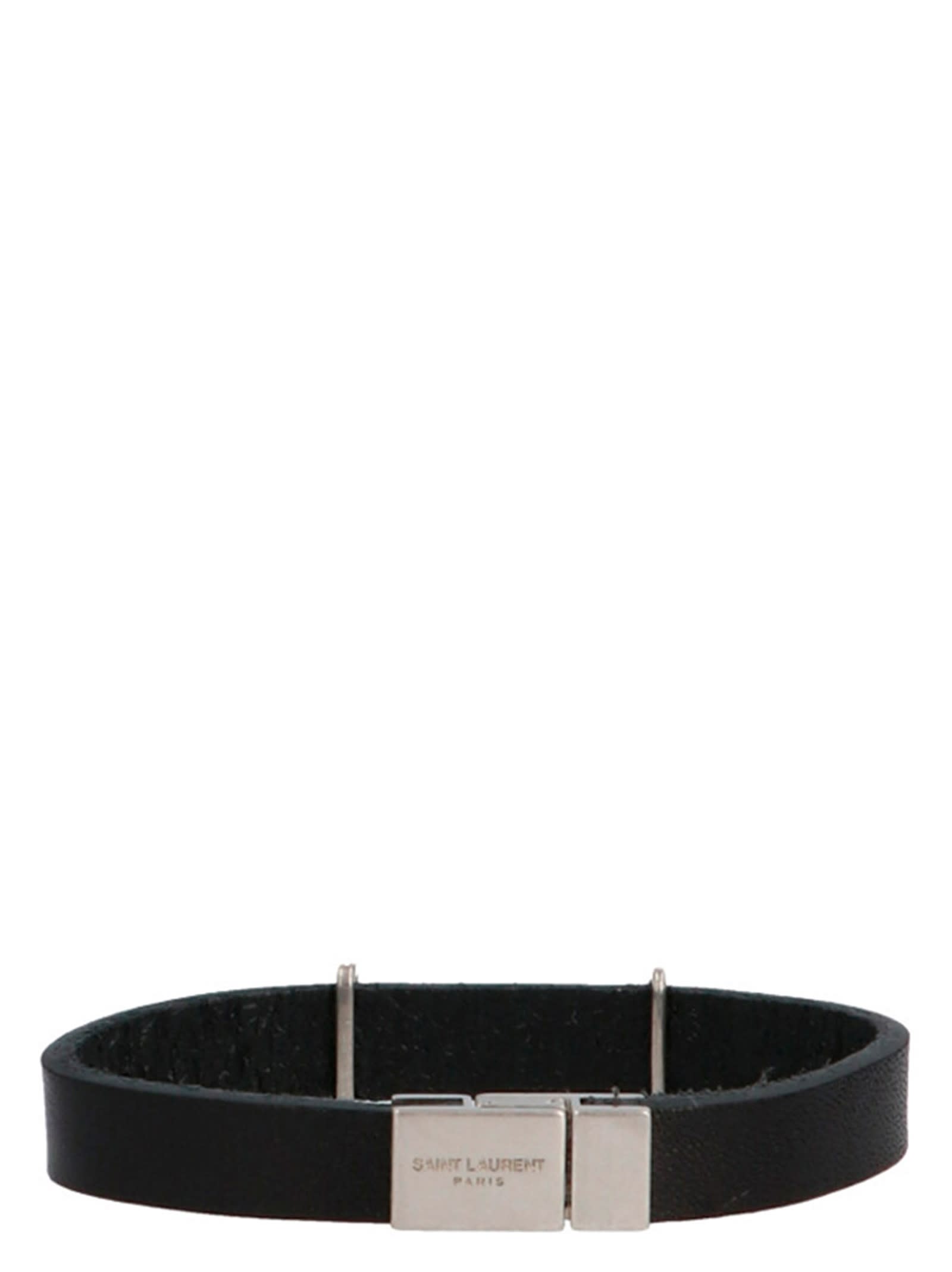 Shop Saint Laurent Opyum Bracelet In Nero