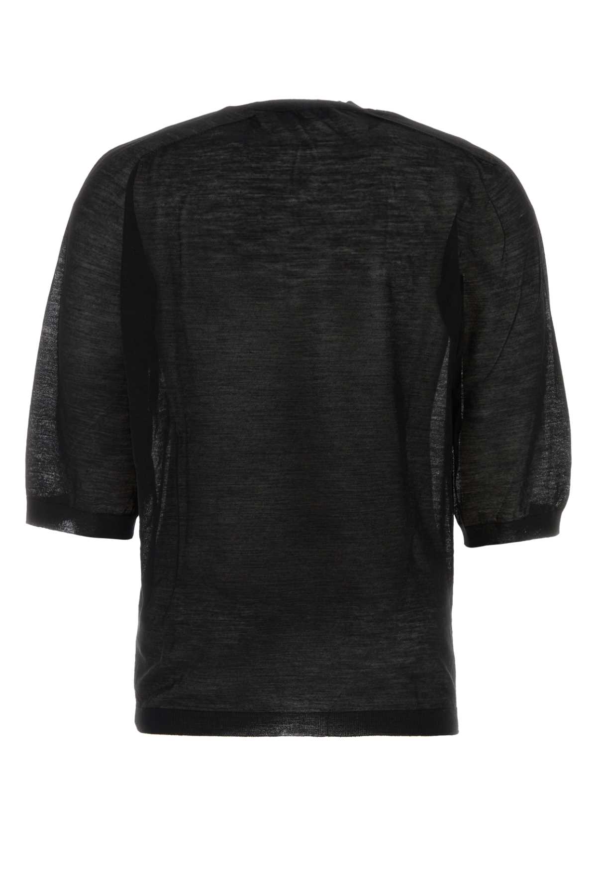 Zegna Black Wool Sweater Set In K09