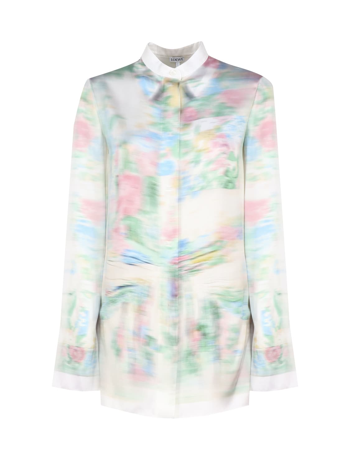 LOEWE SHIRT CRAFTED IN LIGHTWEIGHT VISCOSE AND SILK SATIN