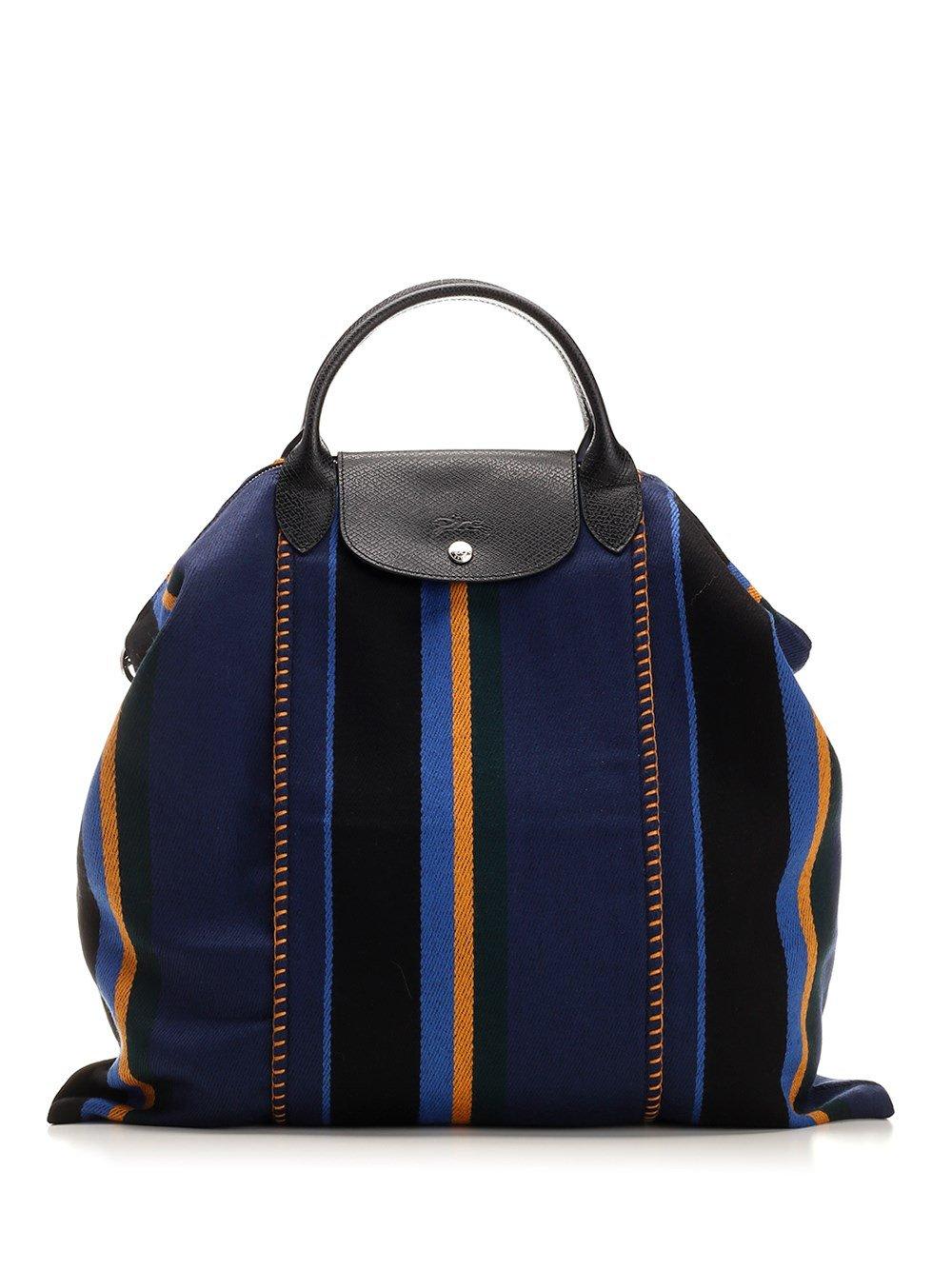 Shop Longchamp Le Pliage Collection Xl Handbag In Blue