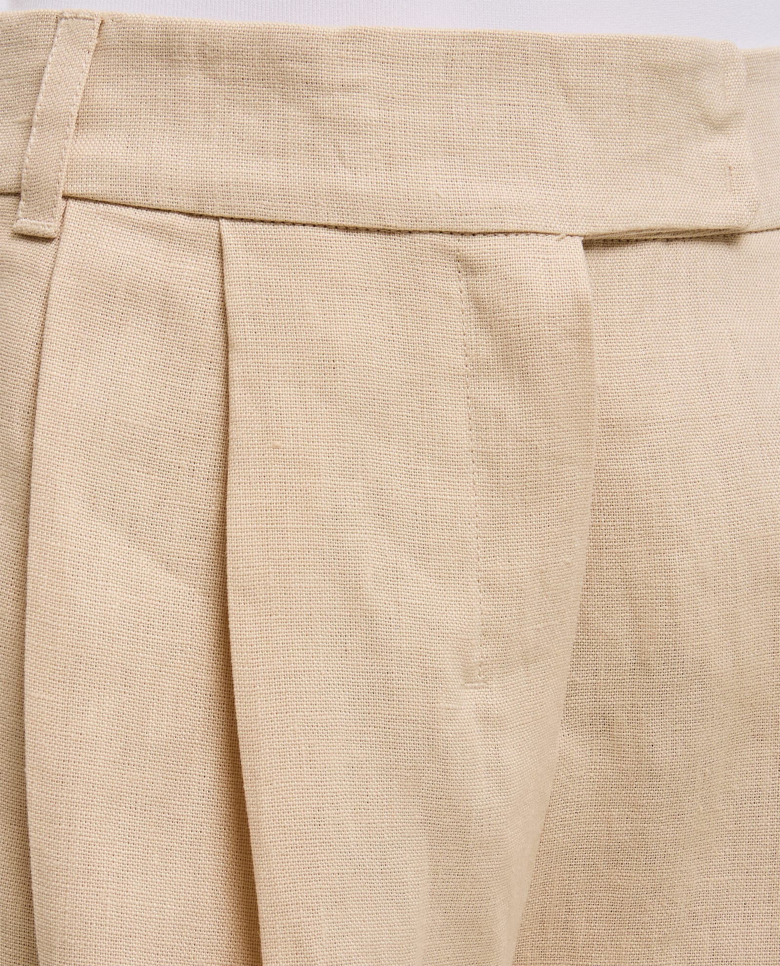 Shop 's Max Mara Lira Double Pinces Linen Pants In White