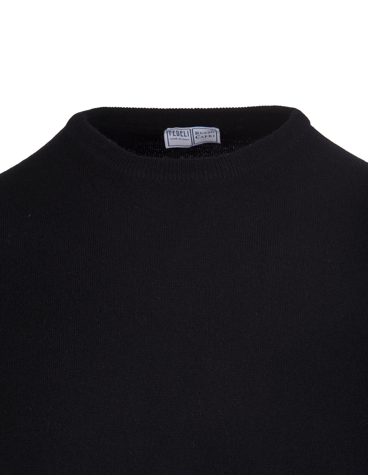 Shop Fedeli Man Black Arg Vintage Pullover