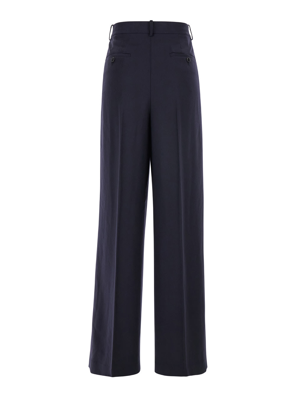 Shop Theory Blue Pants With Pences At The Front In Wool Woman