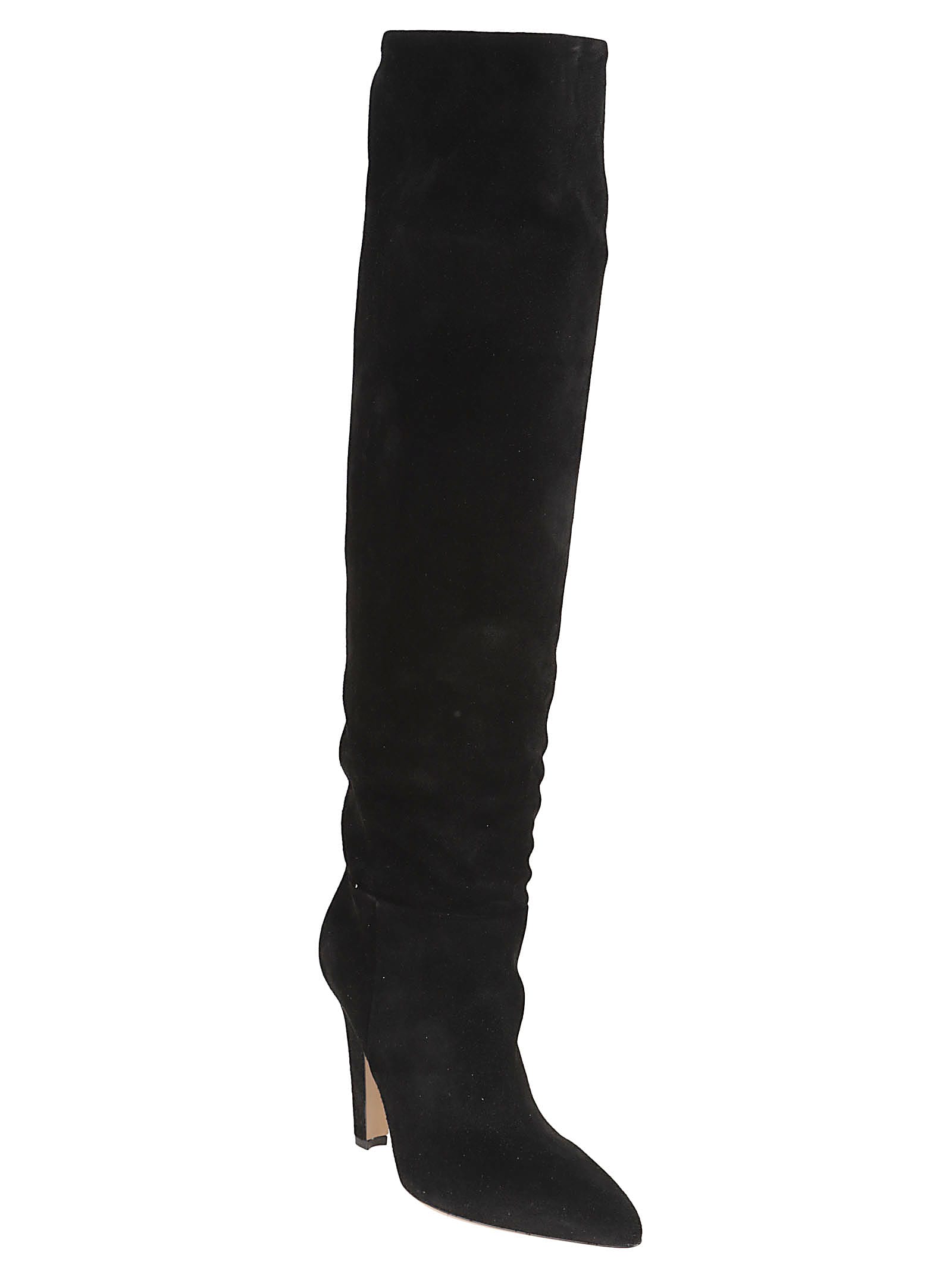 Paris Texas Over-the-knee Suede Pointed Toe Boots In Multi