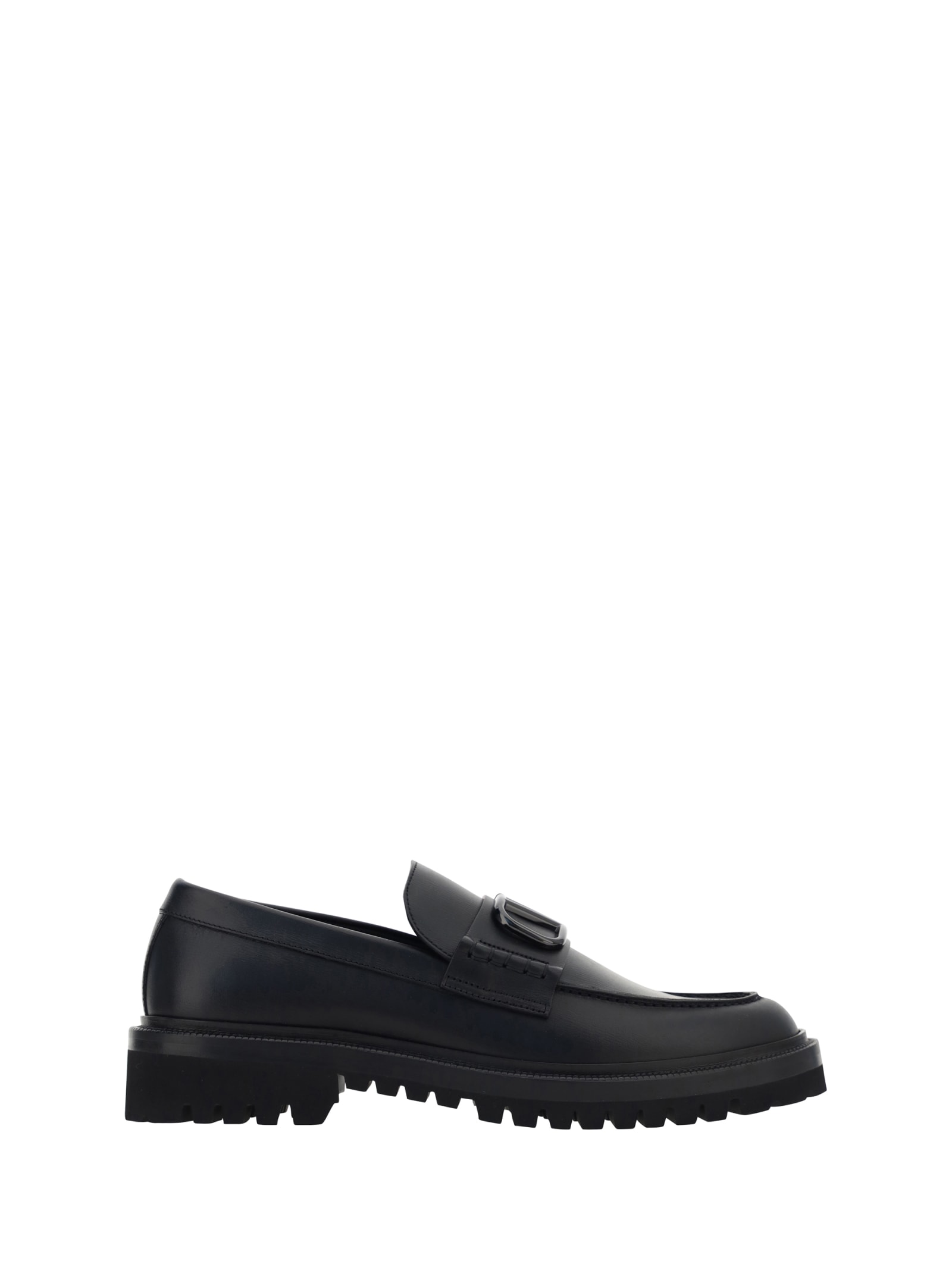 Shop Valentino Garavani Loafers In Black