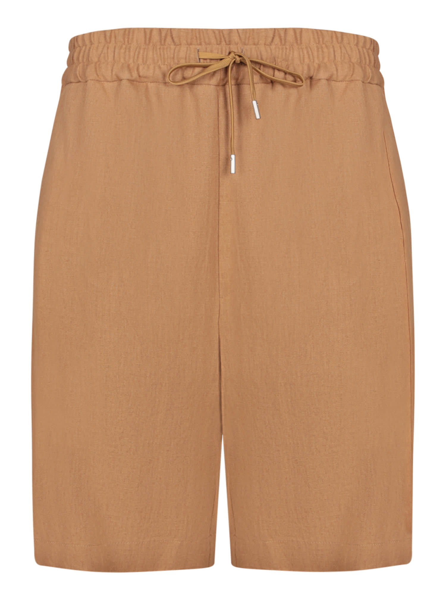 Burnt Linen Bermuda Shorts
