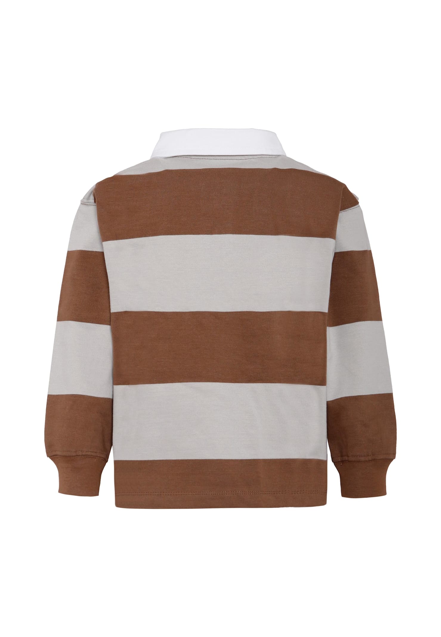Molo Long Sleeves Polo Marrone In Brown