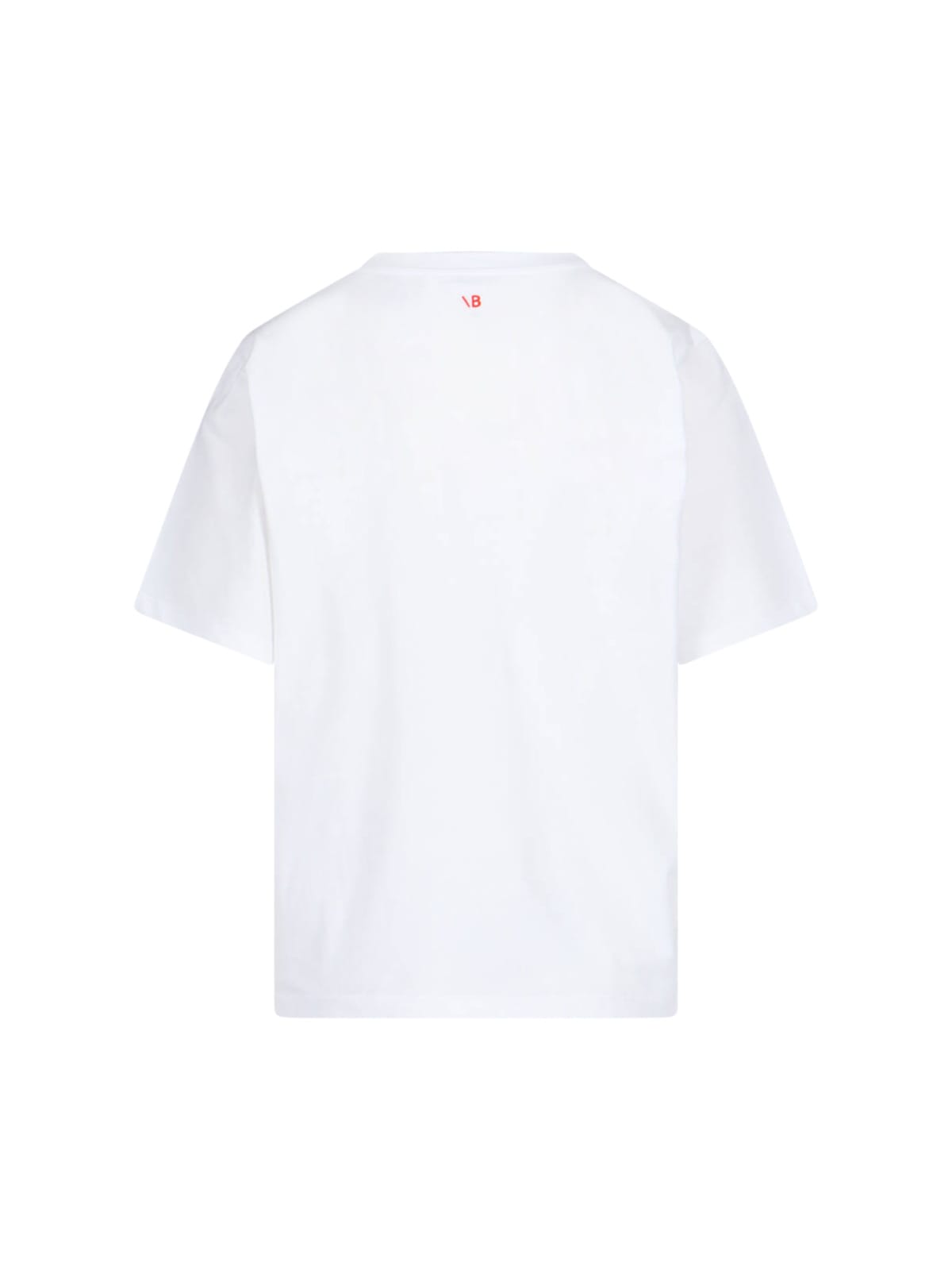 Shop Victoria Beckham Inoffensively Expensive T-shirt In White Inoffensively Expensive