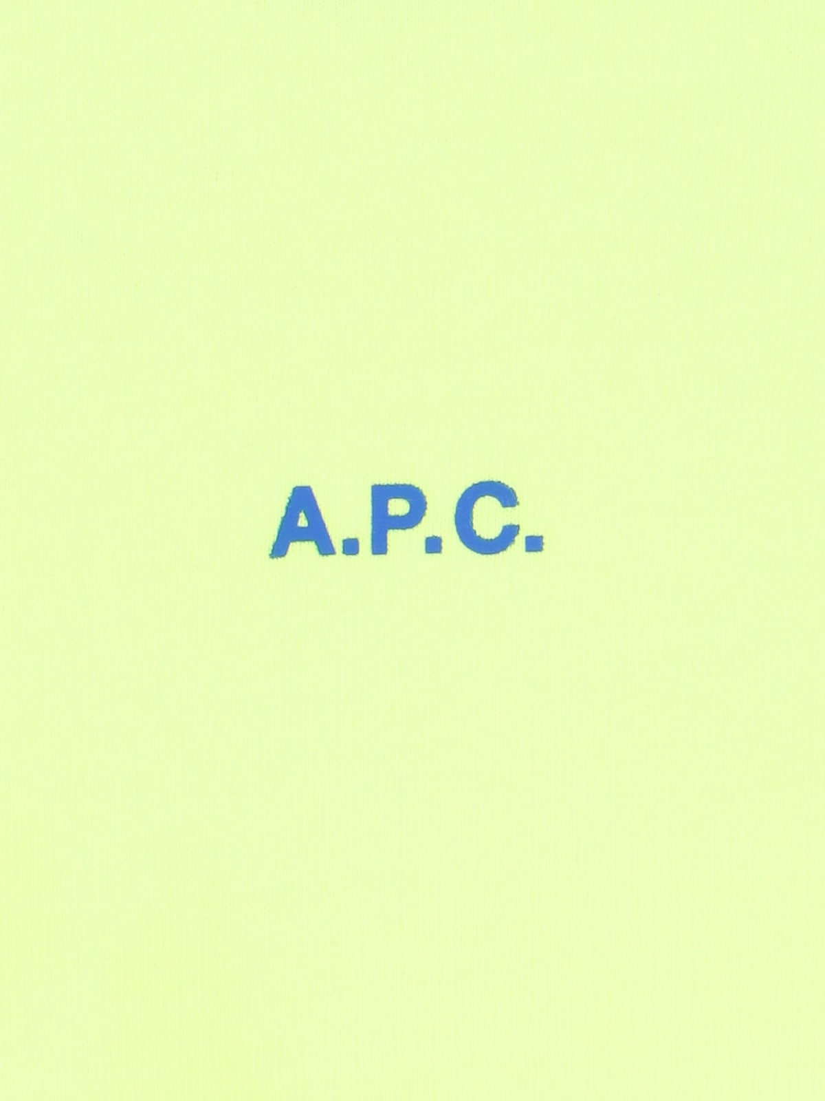 Shop Apc Logo T-shirt In Yellow