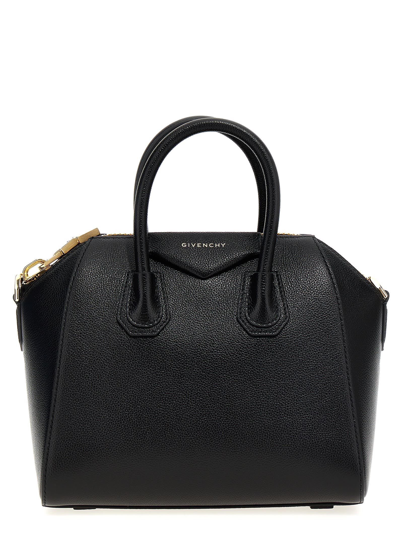 Shop Givenchy Antigona Mini Handbag In Black