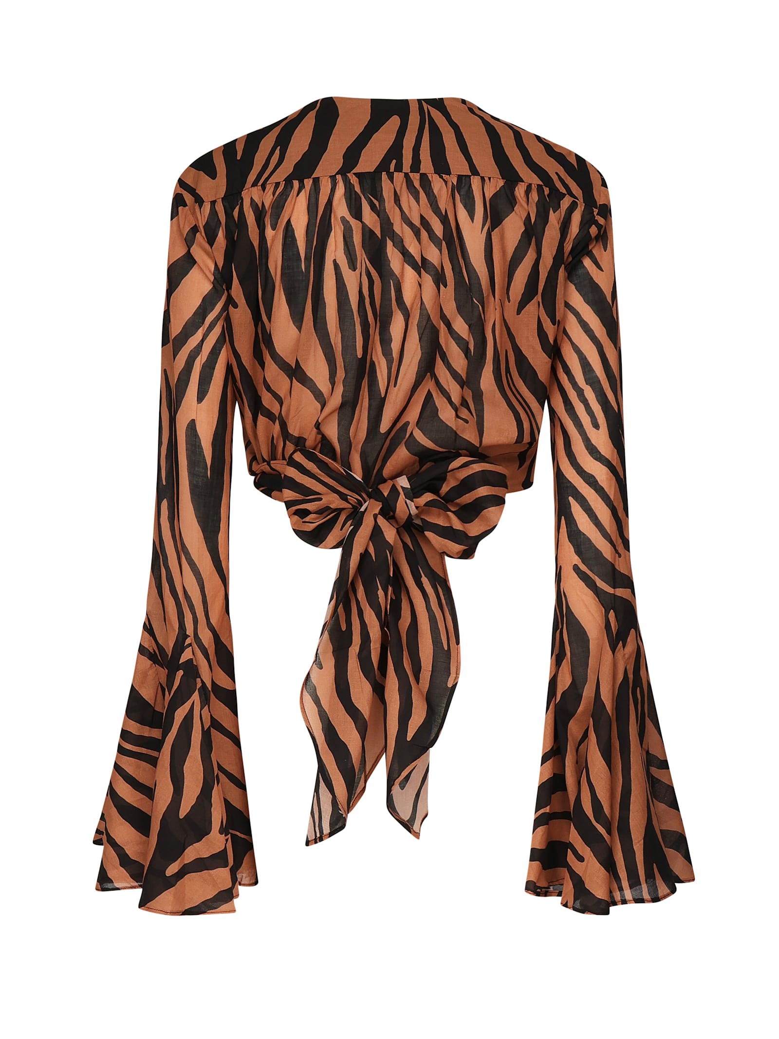 The Andamane Wynn Zebra Print Top