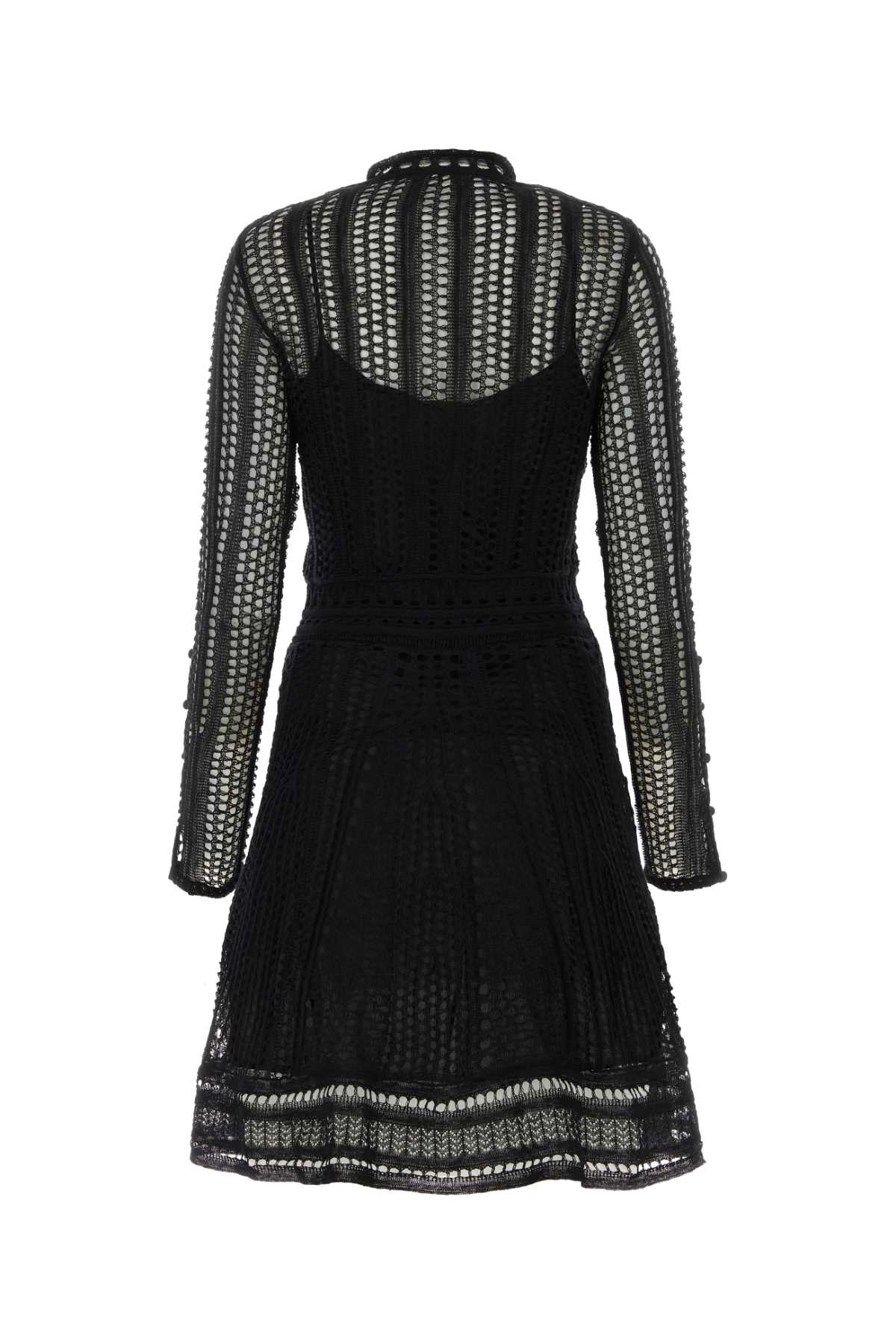 Shop Chloé Black Linen Blend Mini Dress