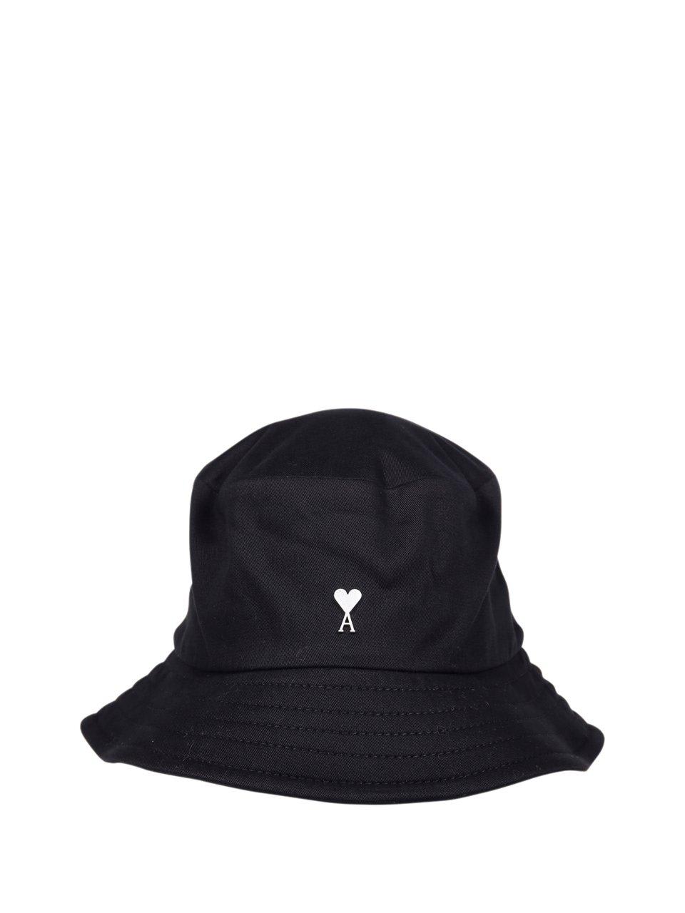 Ami Alexandre Mattiussi Paris De Coeur Logo Patch Bucket Hat In Black