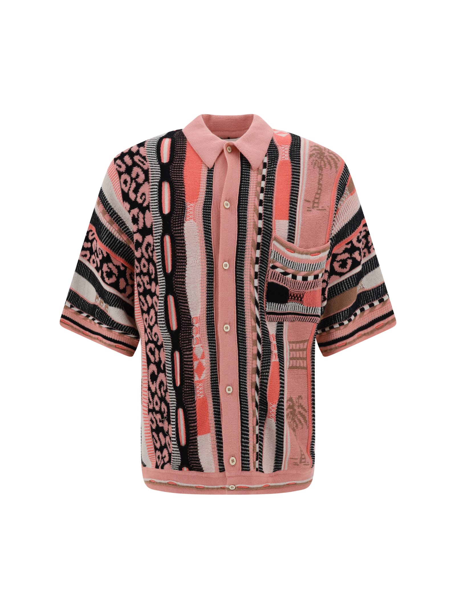 Shop Laneus Polo Shirt In Rosa/pink
