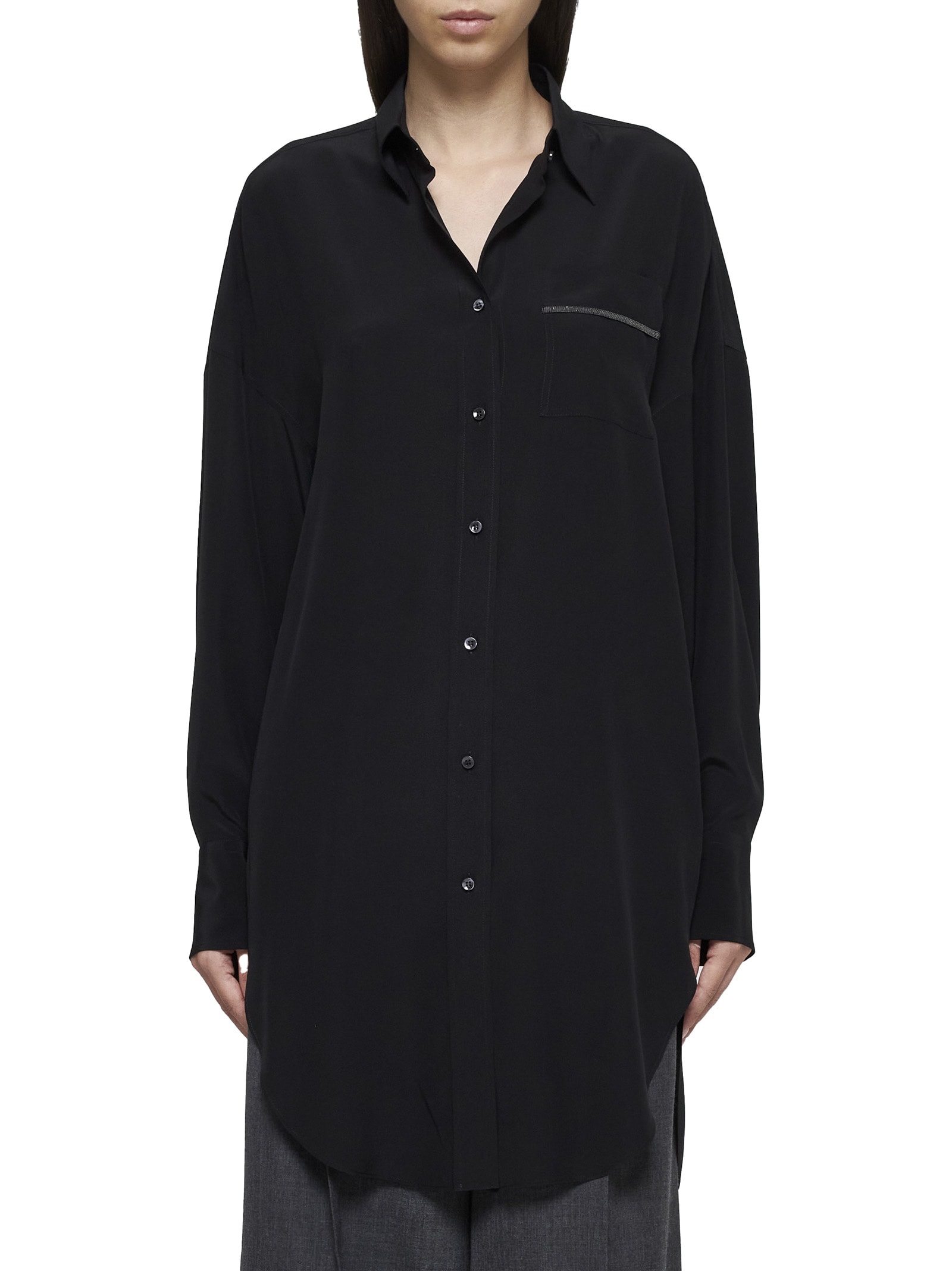 Shop Brunello Cucinelli Shirt In Black