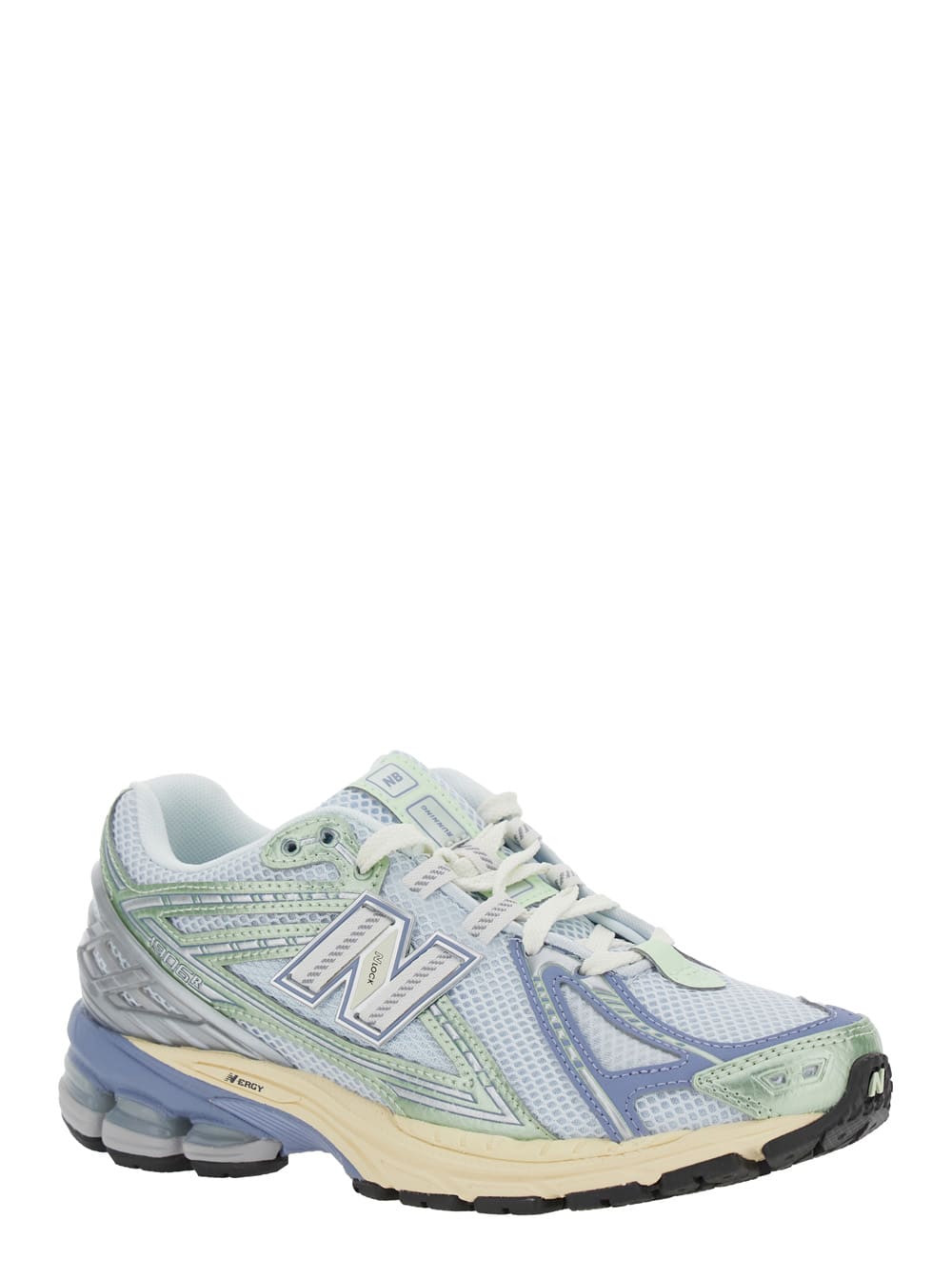 New Balance Blue Low Top Sneaker With Logo Patch On Tongue And Side And Perforated Panels In Tech Fabric Unisex In Gray