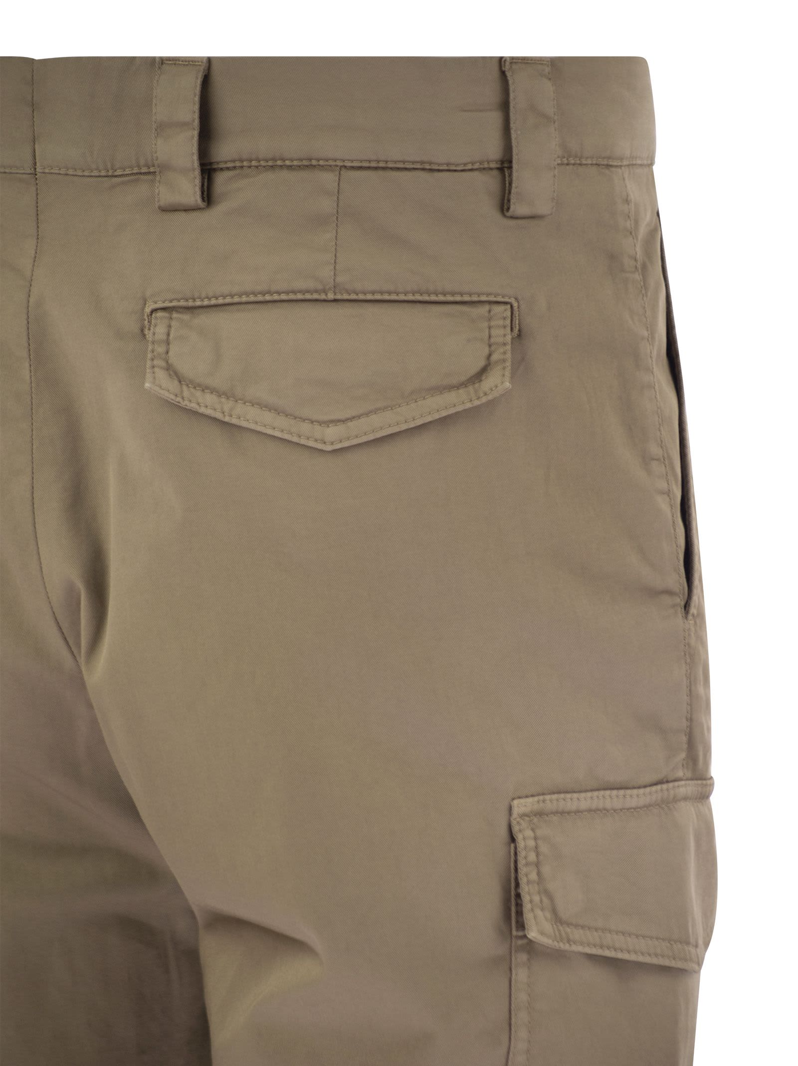 BRUNELLO CUCINELLI GARMENT-DYED LEISURE FIT TROUSERS 