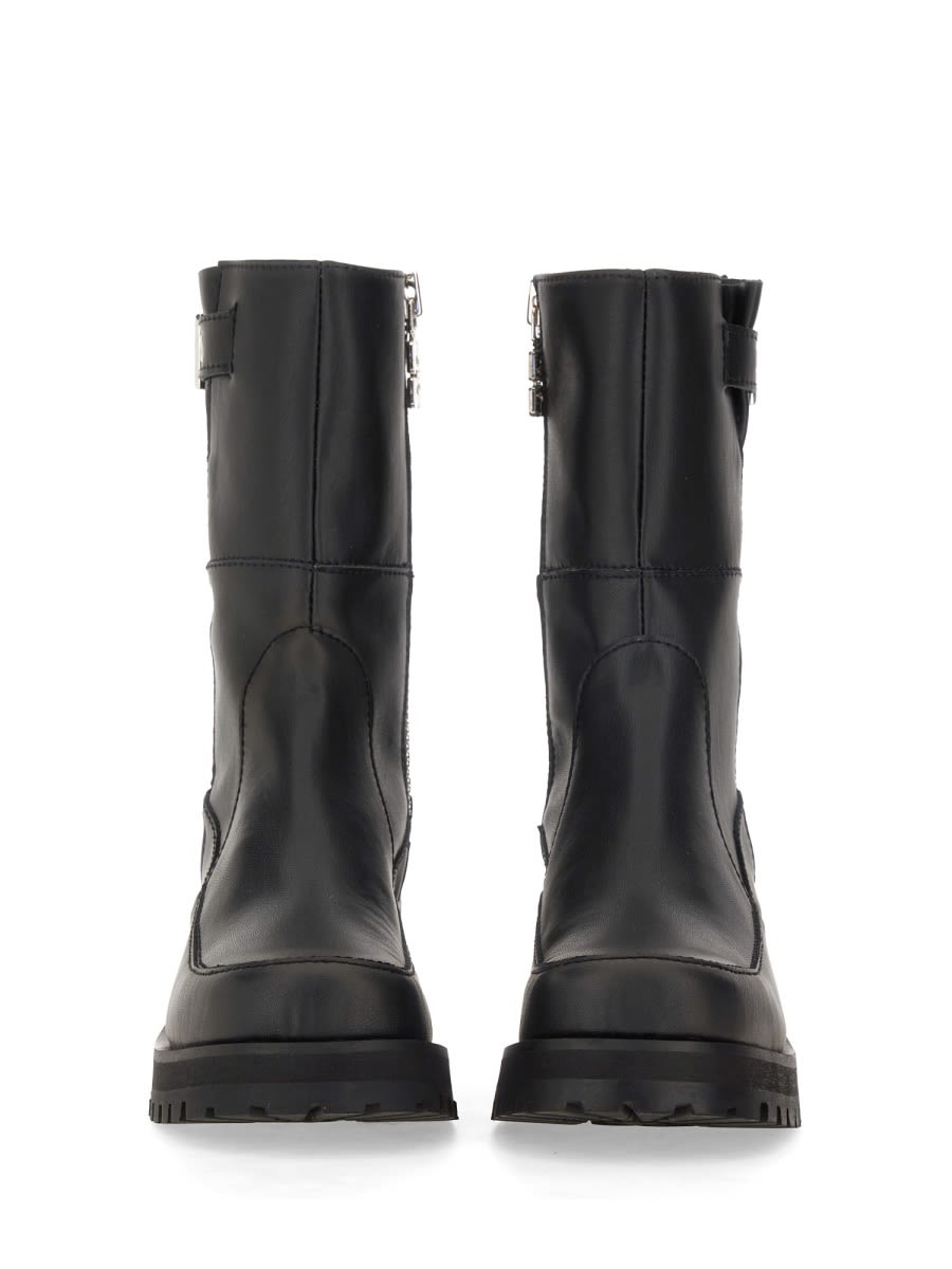 Shop Ganni Buckle Boot In Black