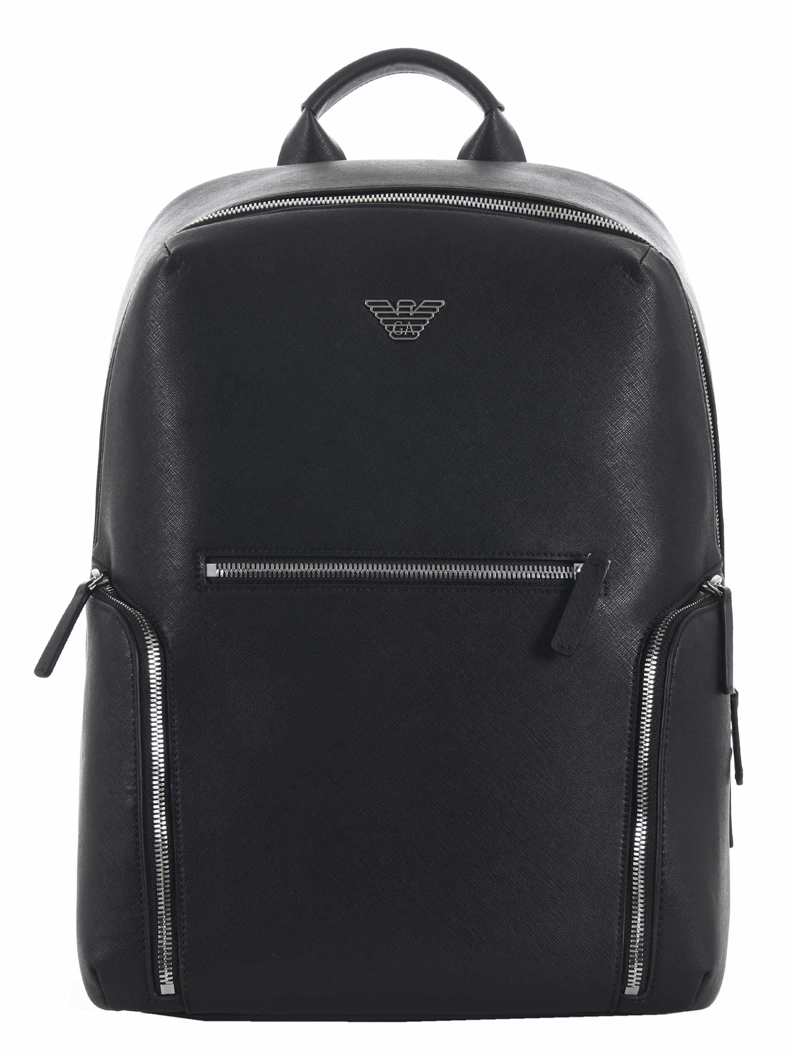 Logo Plaque Zipped Backpack