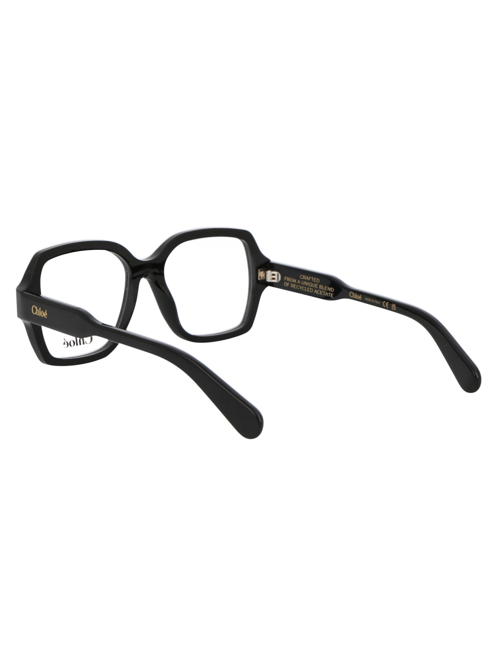 Chloé Black Acetate Optical Glasses In Black