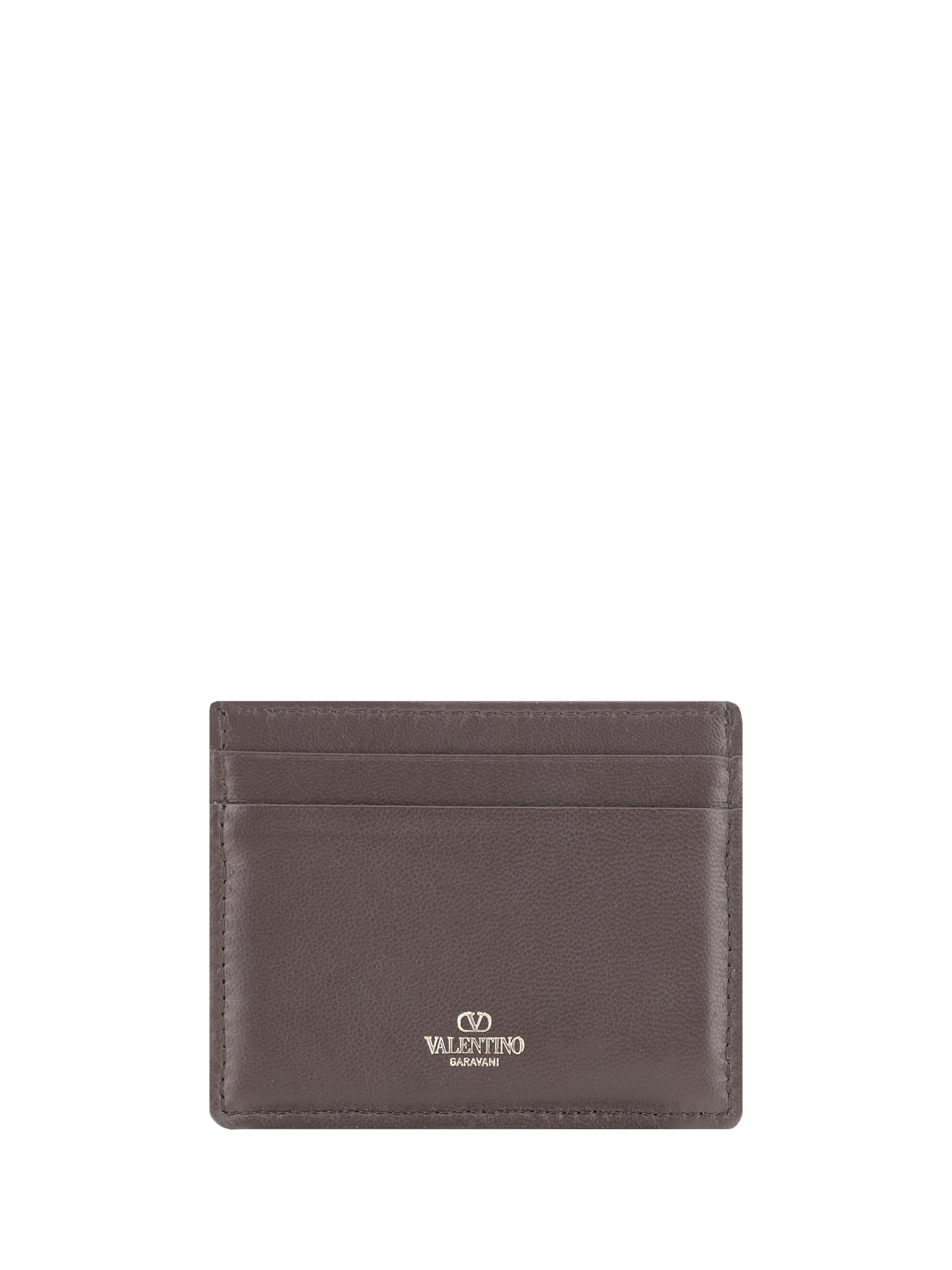 Shop Valentino Toile Iconographe Card Holder In Naturale-nero/fondant