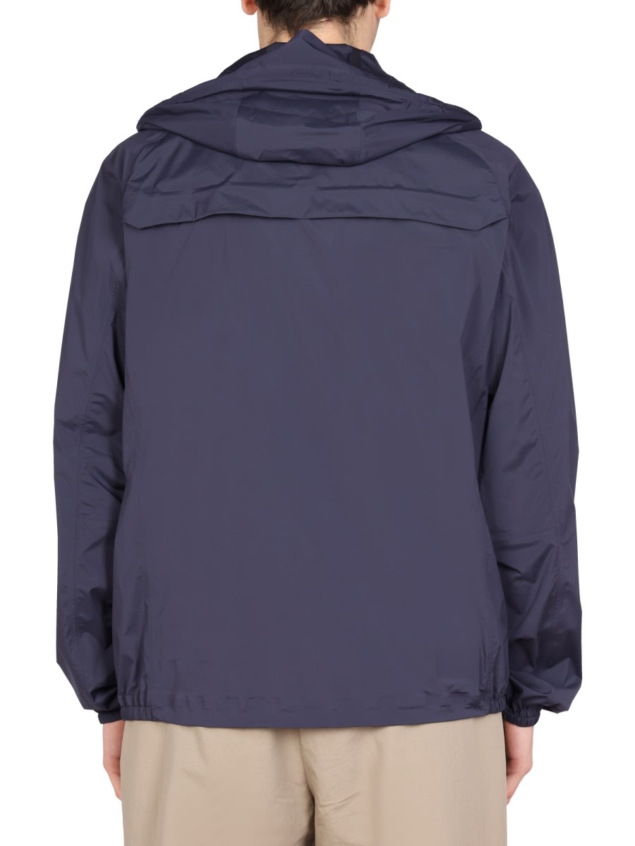 Shop Monobi Nylon Hood Jacket In Blue