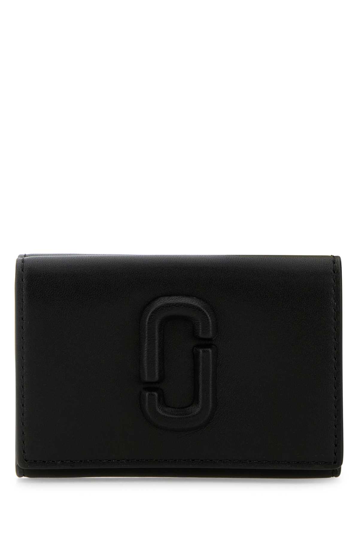 Black Leather The Leather J Marc Trifold Wallet