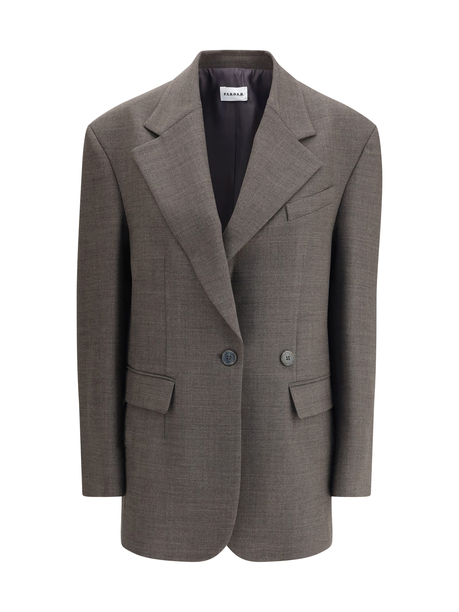 P.a.r.o.s.h P. A.r. O.s. H. Liliuxy24 Blazer Jacket In Gray