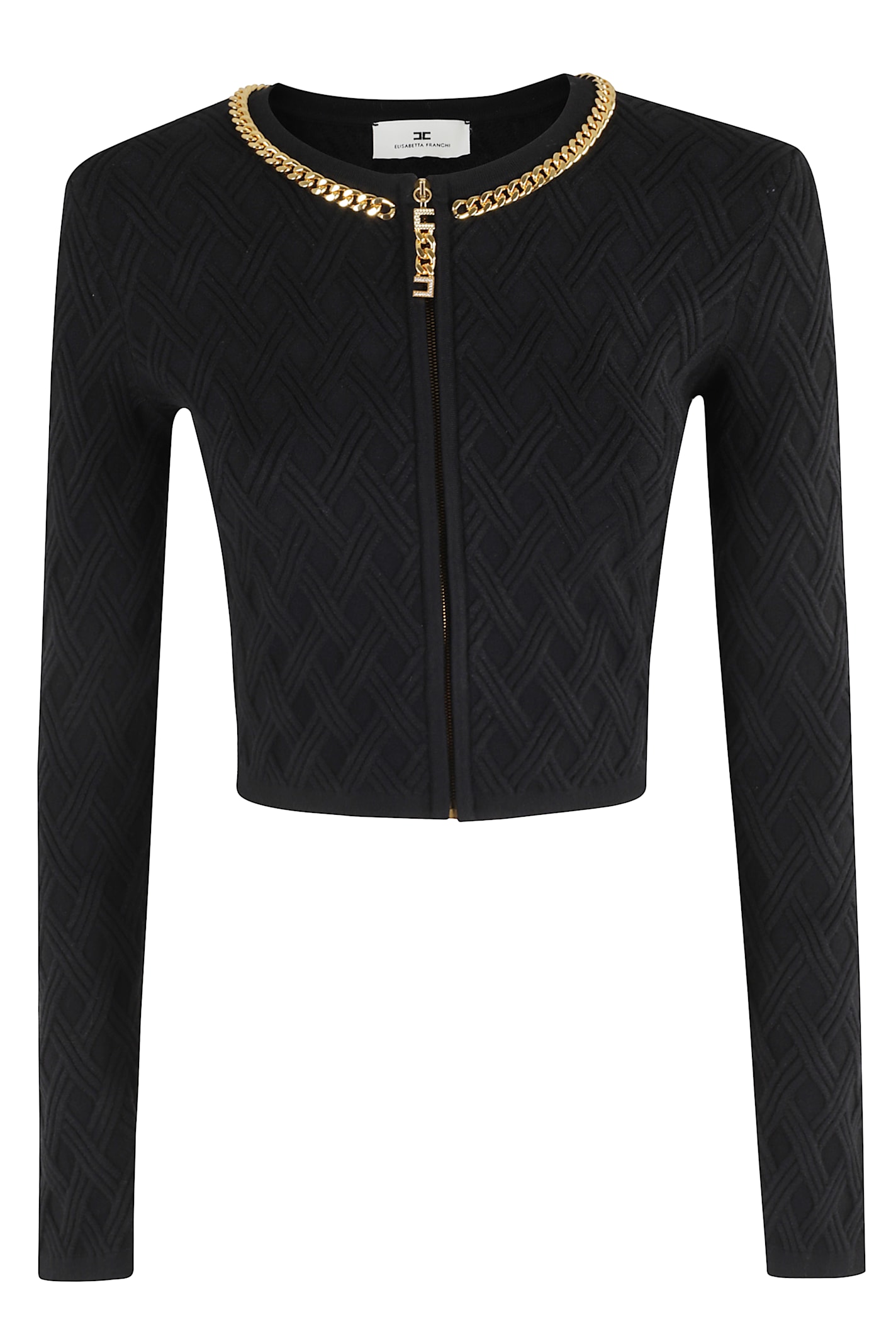 Elisabetta Franchi Maglia Tricot In Black