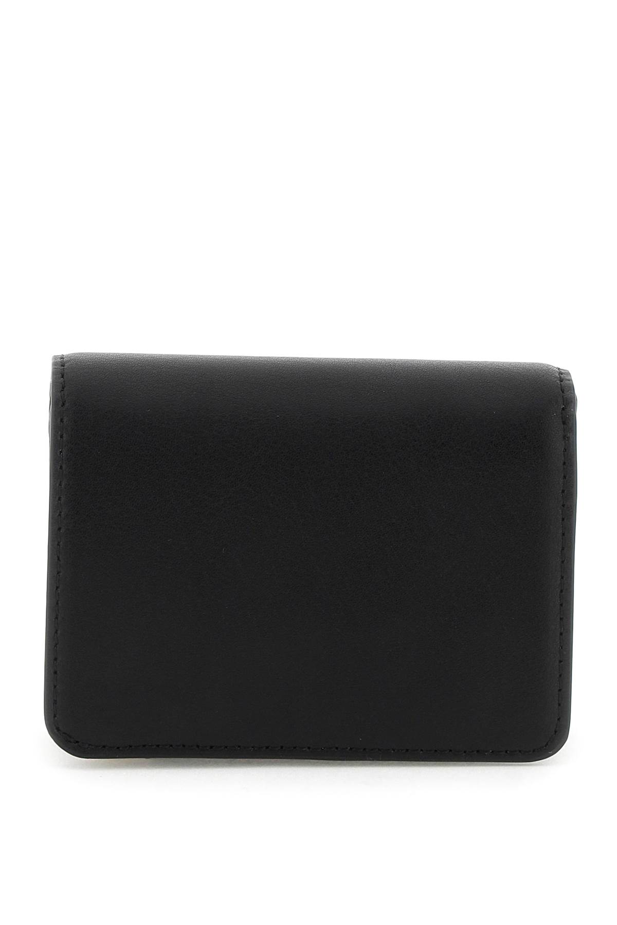 Shop Marc Jacobs The J Marc Mini Compact Wallet In Black (black)
