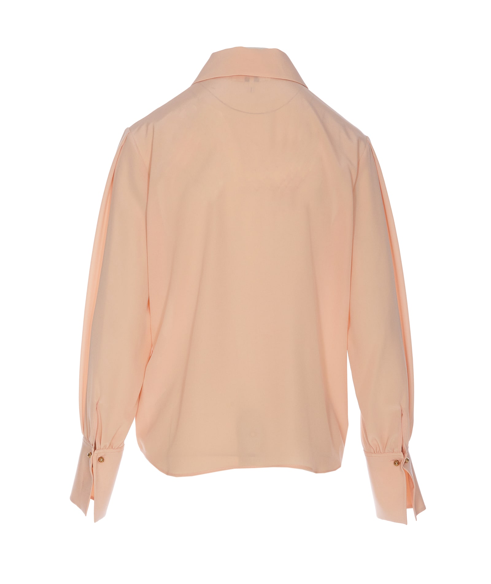 Shop Chloé Silk Shirt In Pink